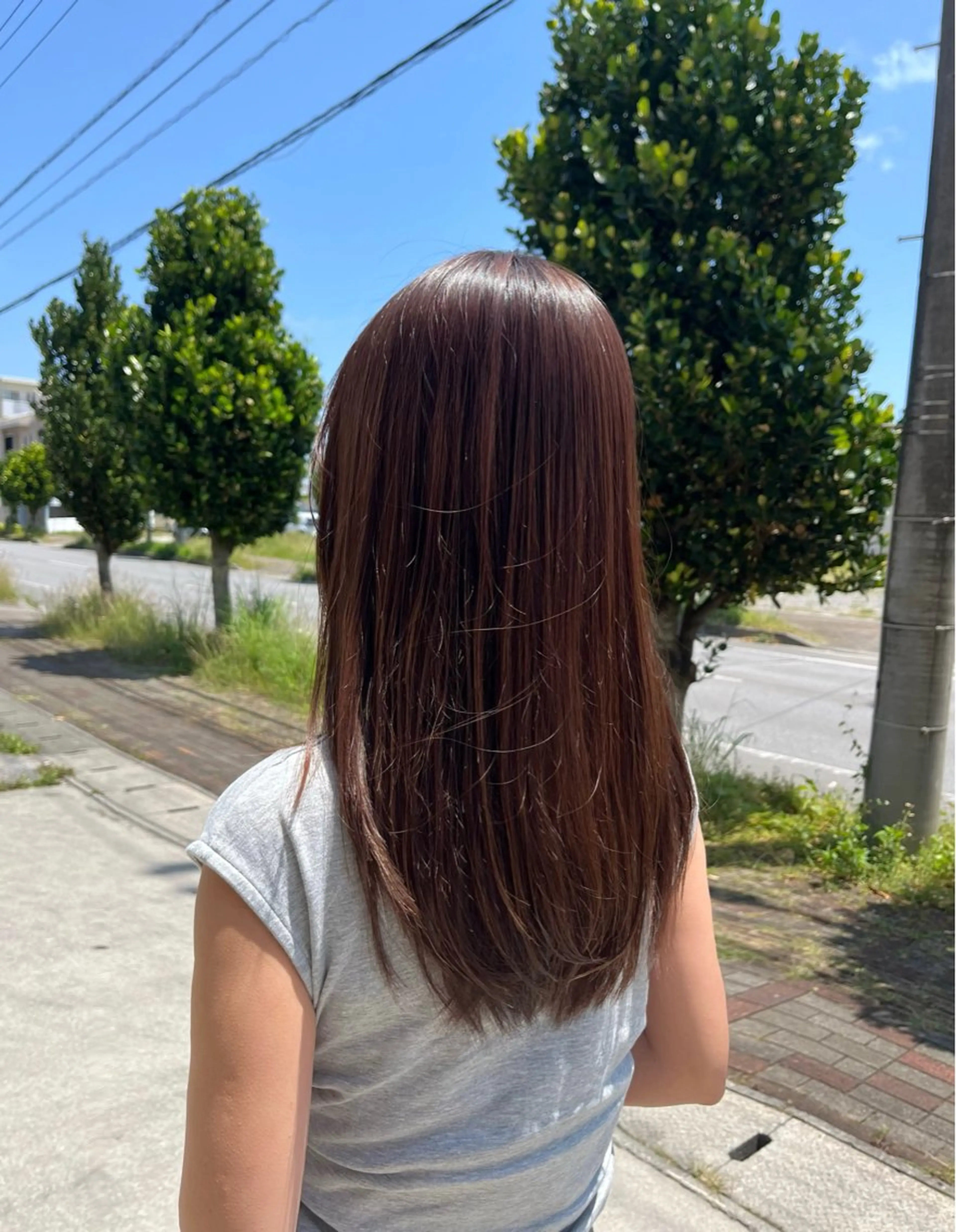 ロング カラー カット ヘアカラー カットモデル募集✂︎ 森田ひかり🌼のヘアスタイル