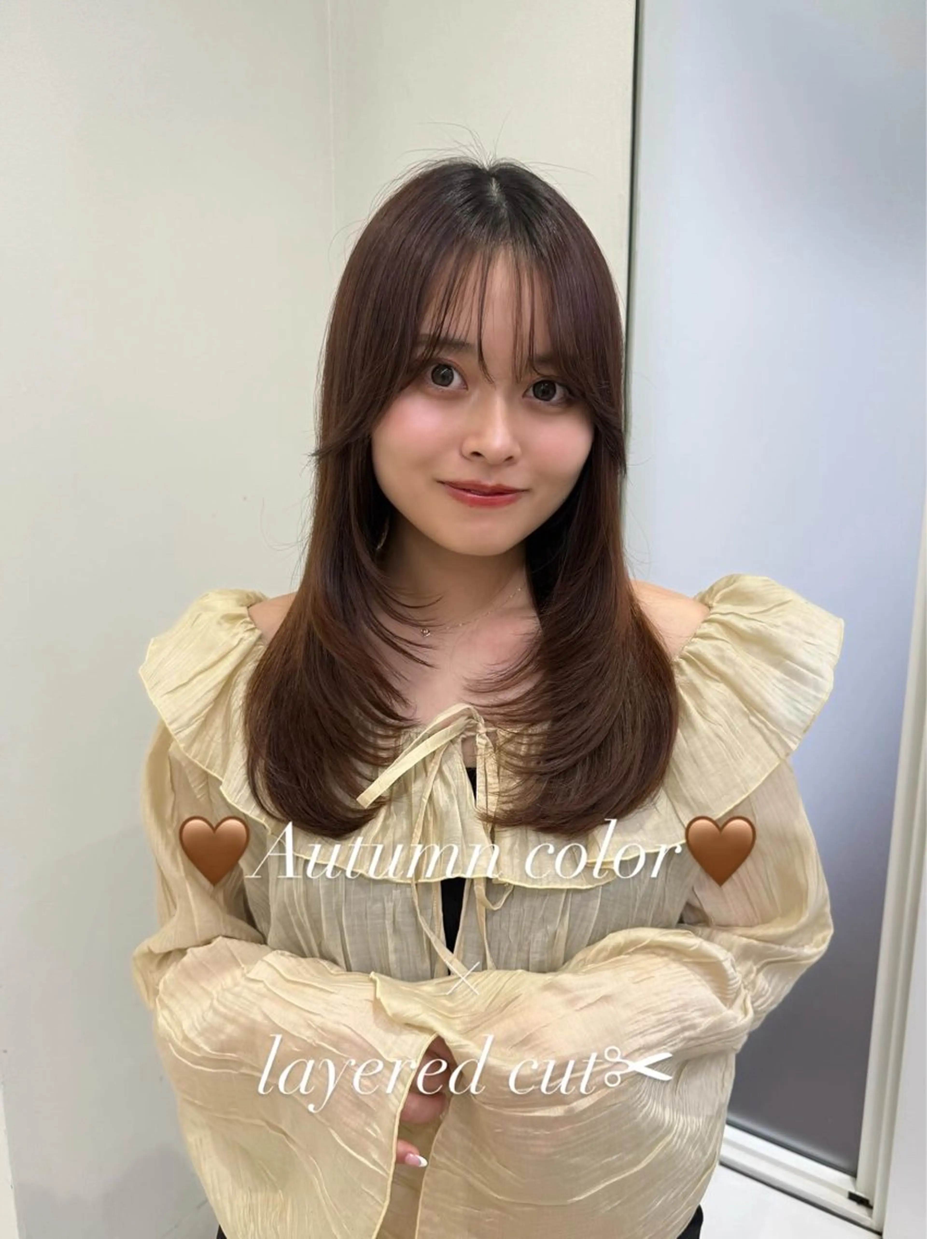 【ご来店1​〜​2回目まで使える✨】カット+カラー艶トリートメント🩷9900円🙋‍♀️♡の写真