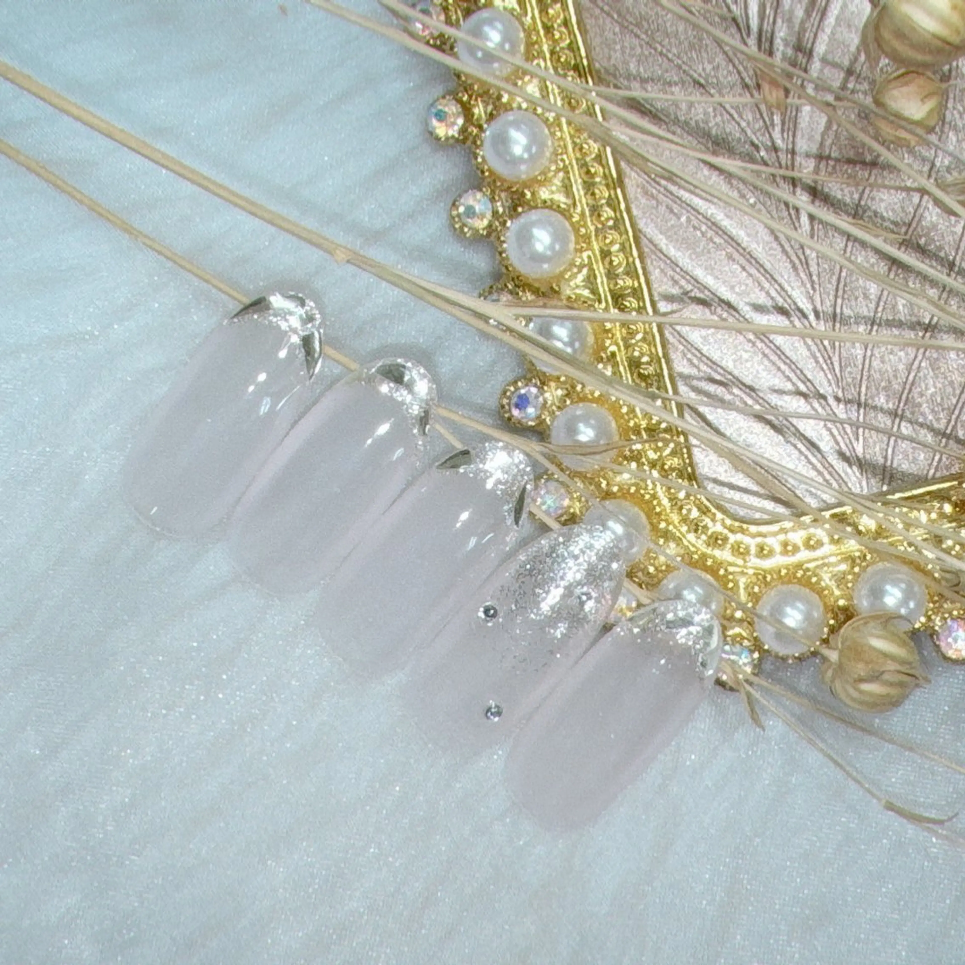 ネイル フレンチネイル ガラスフレンチ ワンホンネイル ハンドネイル Nail lieNのネイルデザイン