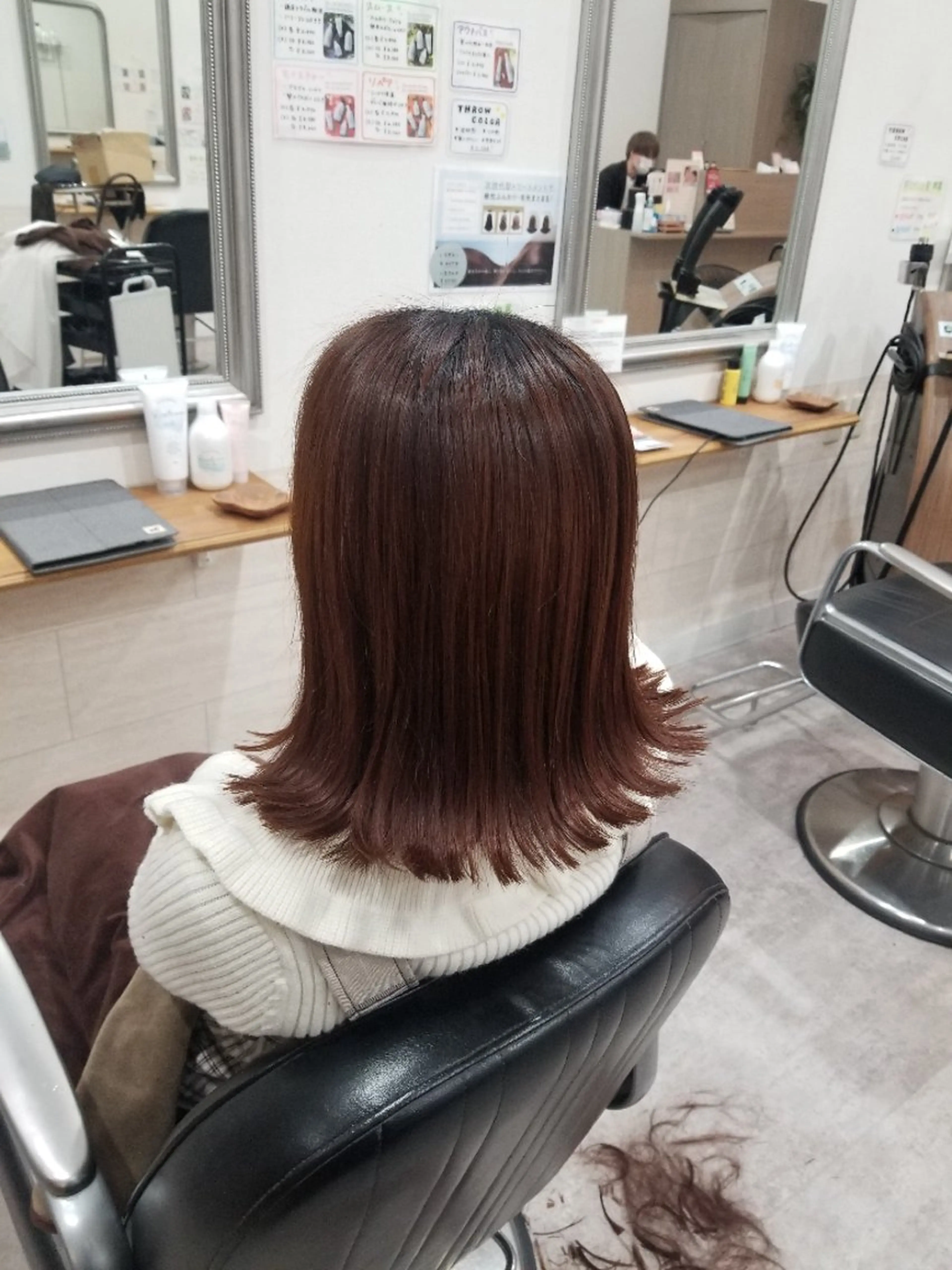 ミディアム カット 暖色🍎透明感カラー 🩵小林かりんのヘアスタイル