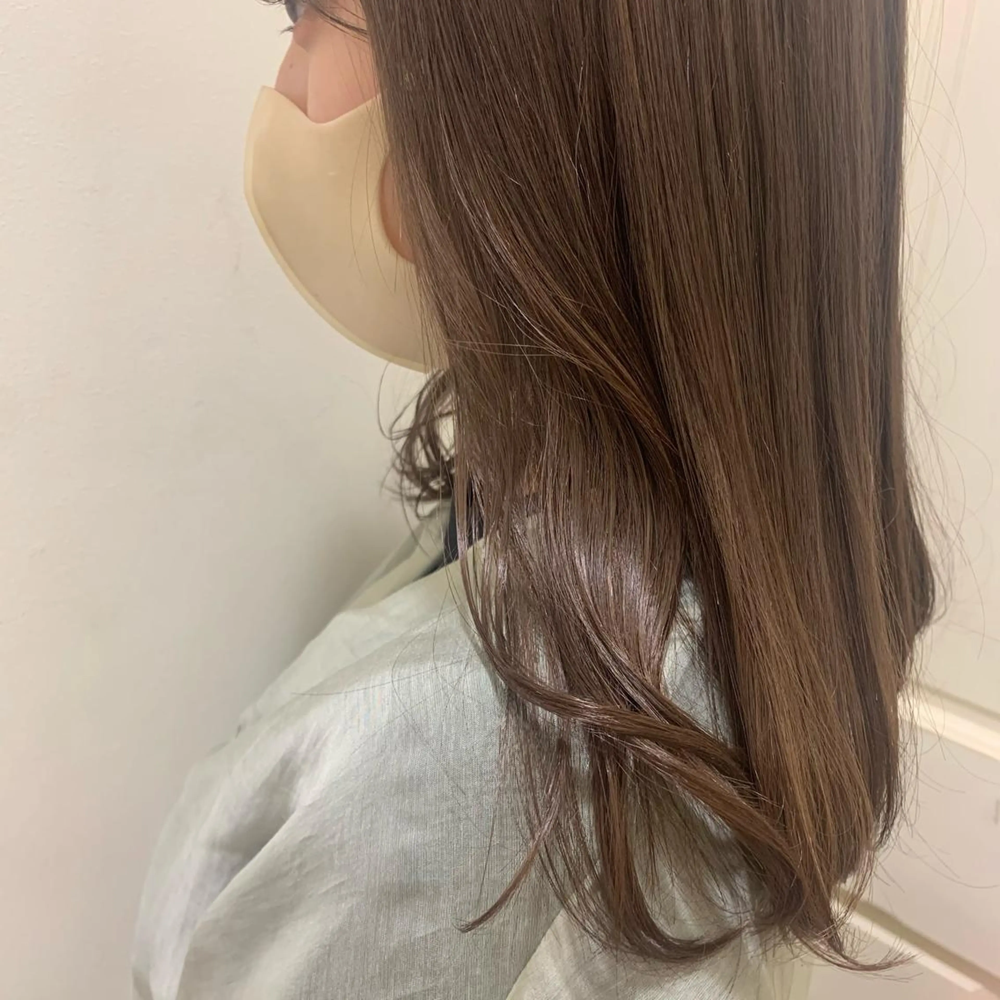 セミロング カラー ボブ/美髪矯正 /佐藤　奈巳のヘアスタイル