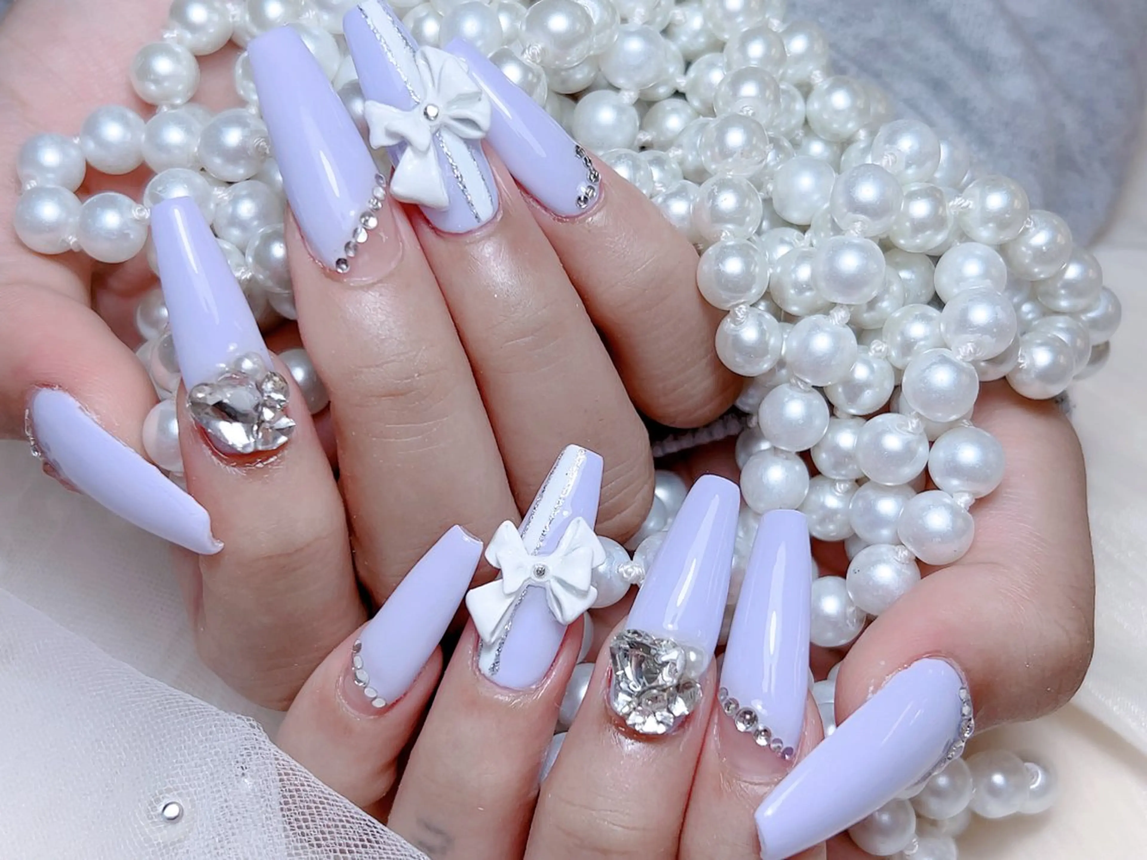 ネイル ハンドネイル M🌷nail 長さだし専門店のネイルデザイン