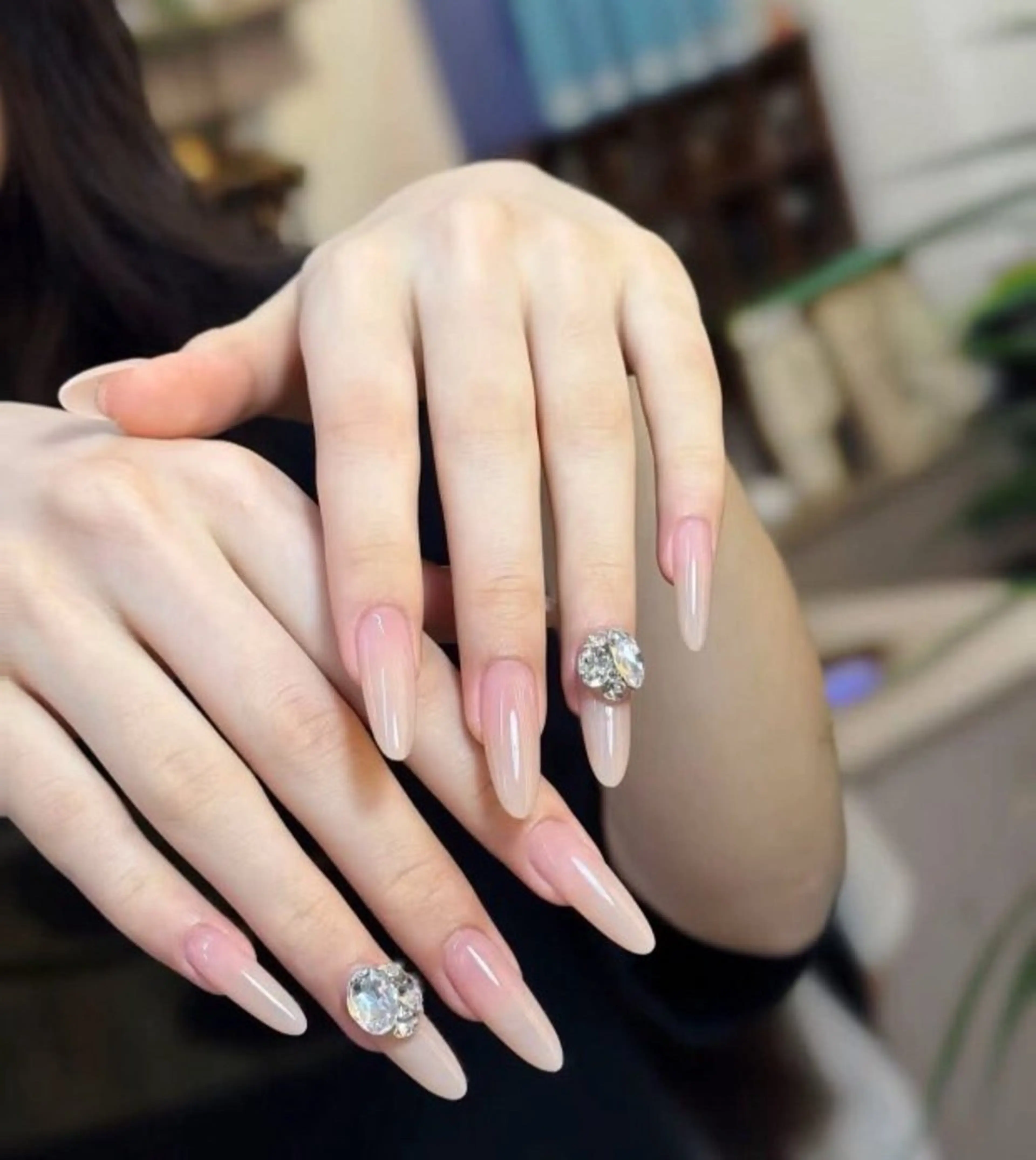 ネイル アートネイル ジェルネイル グラデーション マグネットネイル ニュアンスネイル ハンドネイル Ryu nail studioのネイルデザイン