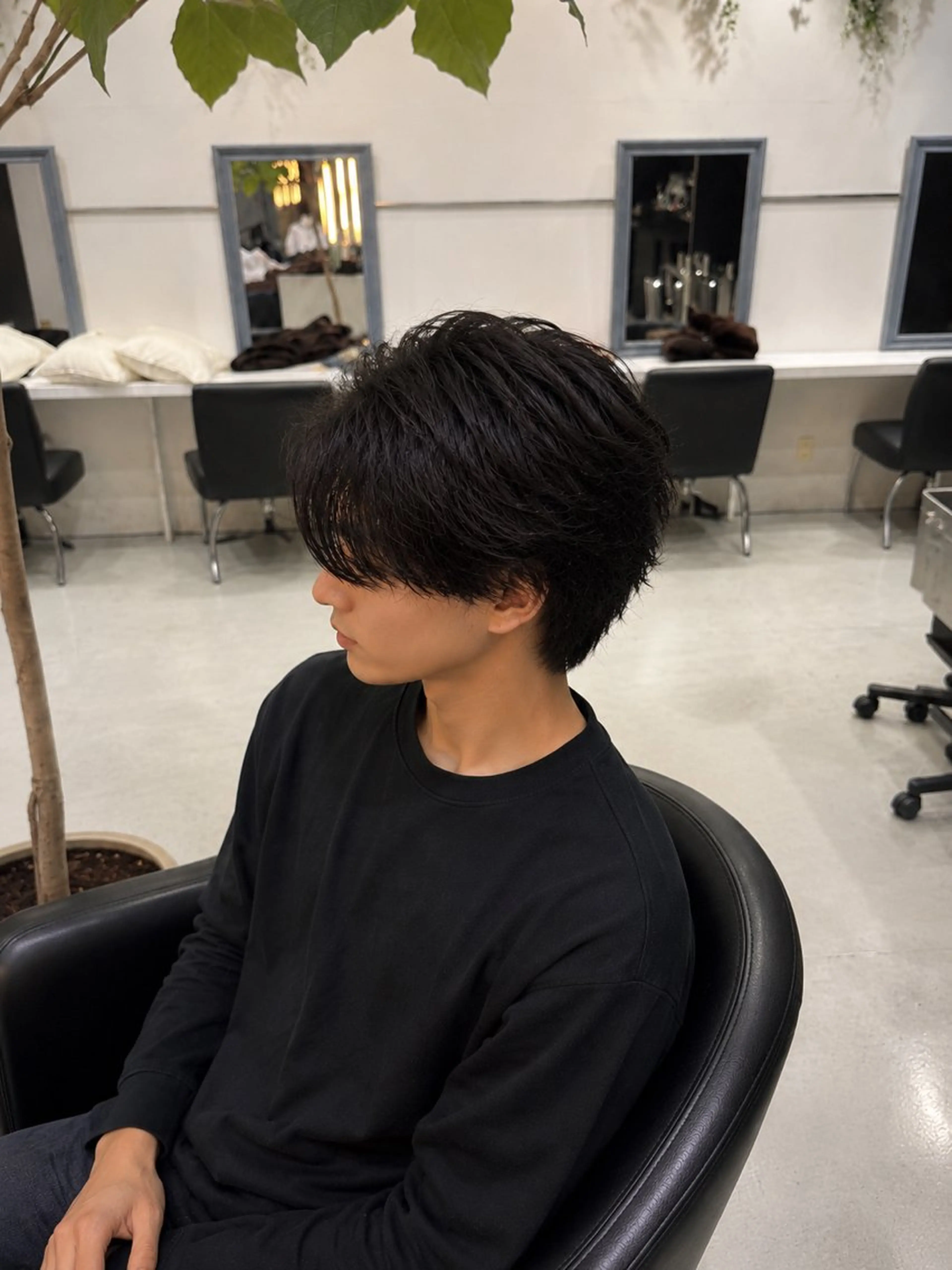 パーマ メンズ カット パーマ 井上 慈温のヘアスタイル