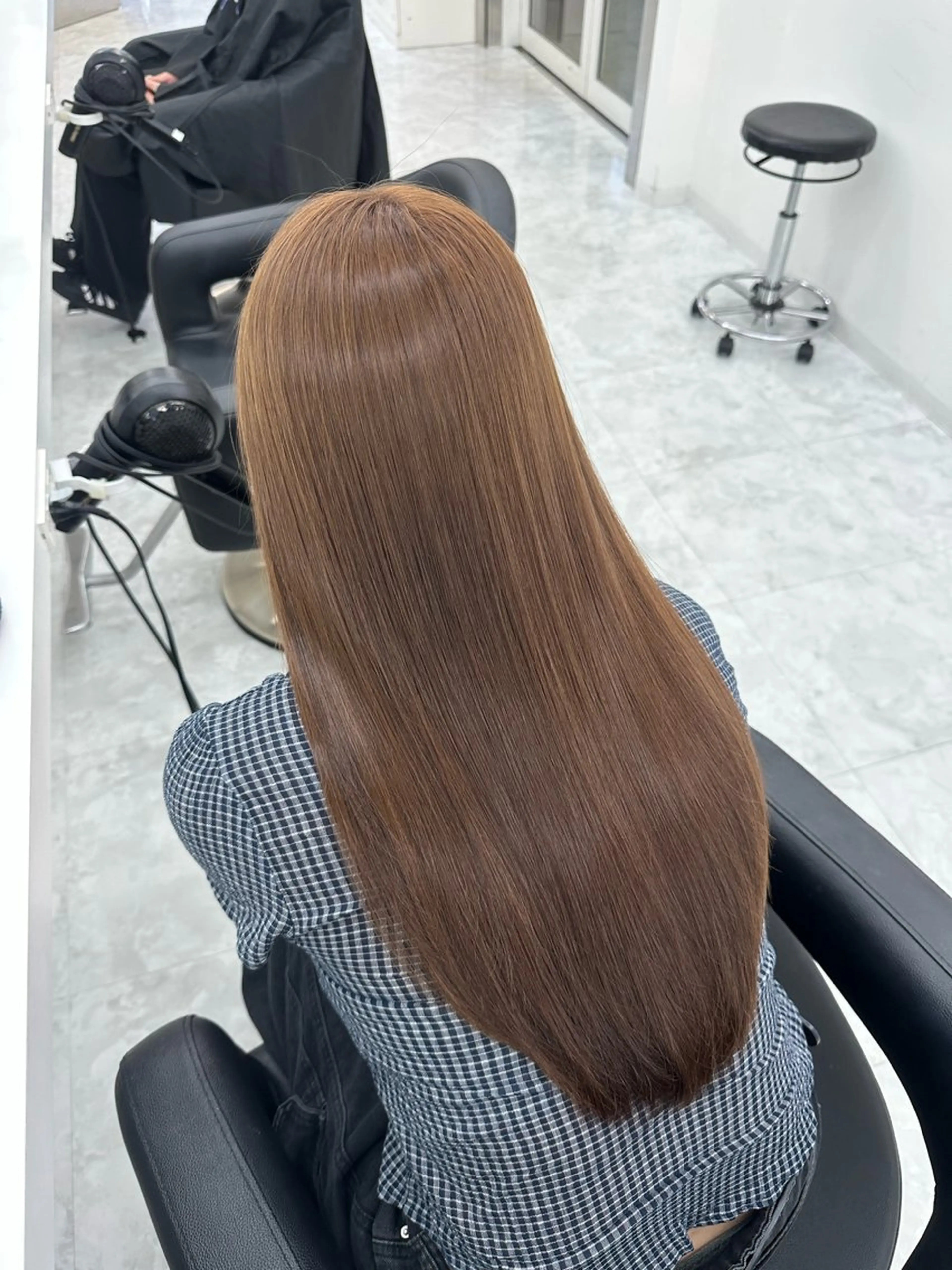 ロング ヘアカラー トリートメント ヘッドスパ rio🧚🏻‍♀️ 暖色/グレージュのヘアスタイル