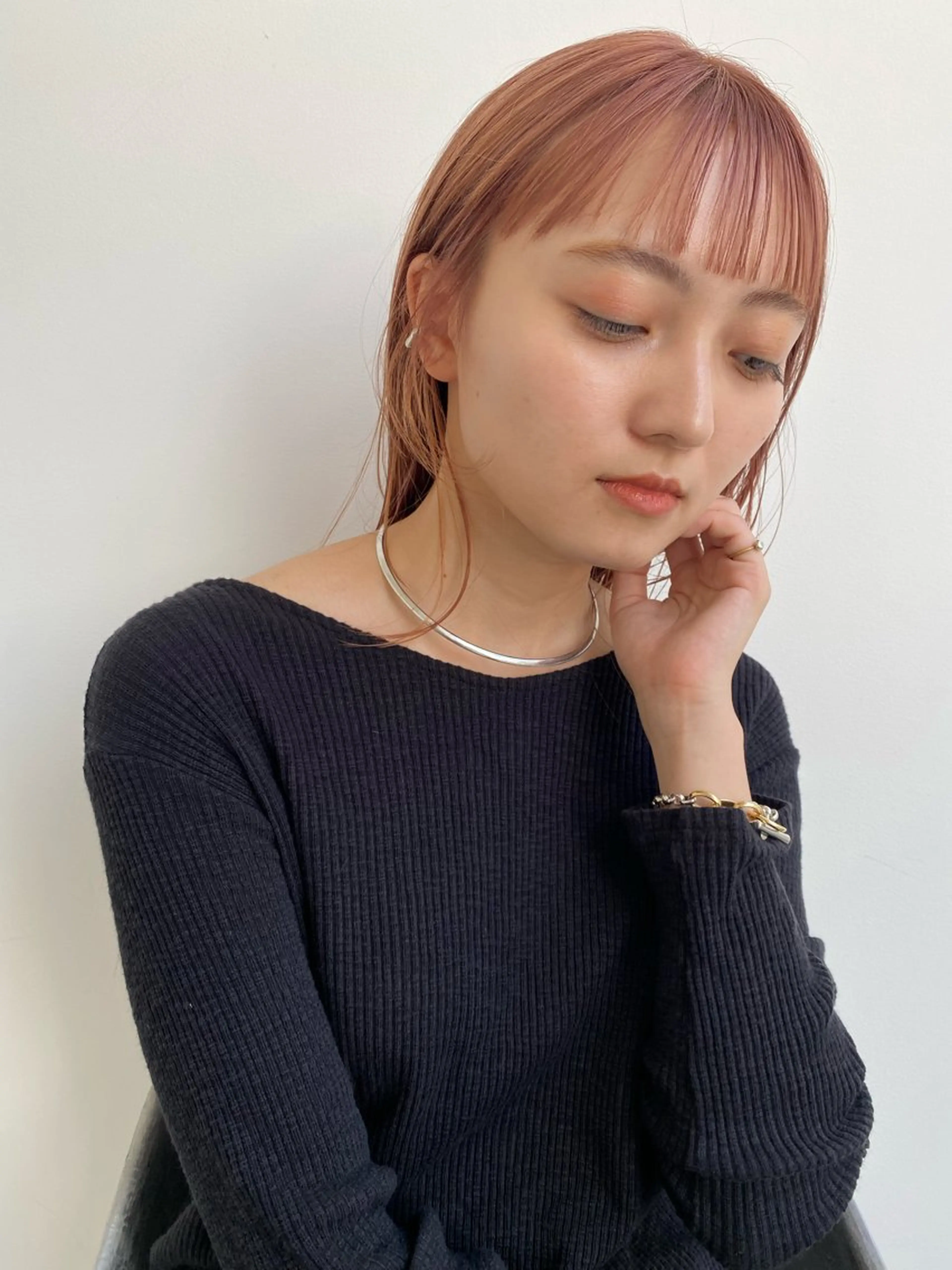 カラー ピンクカラー 伊藤 由季のヘアスタイル
