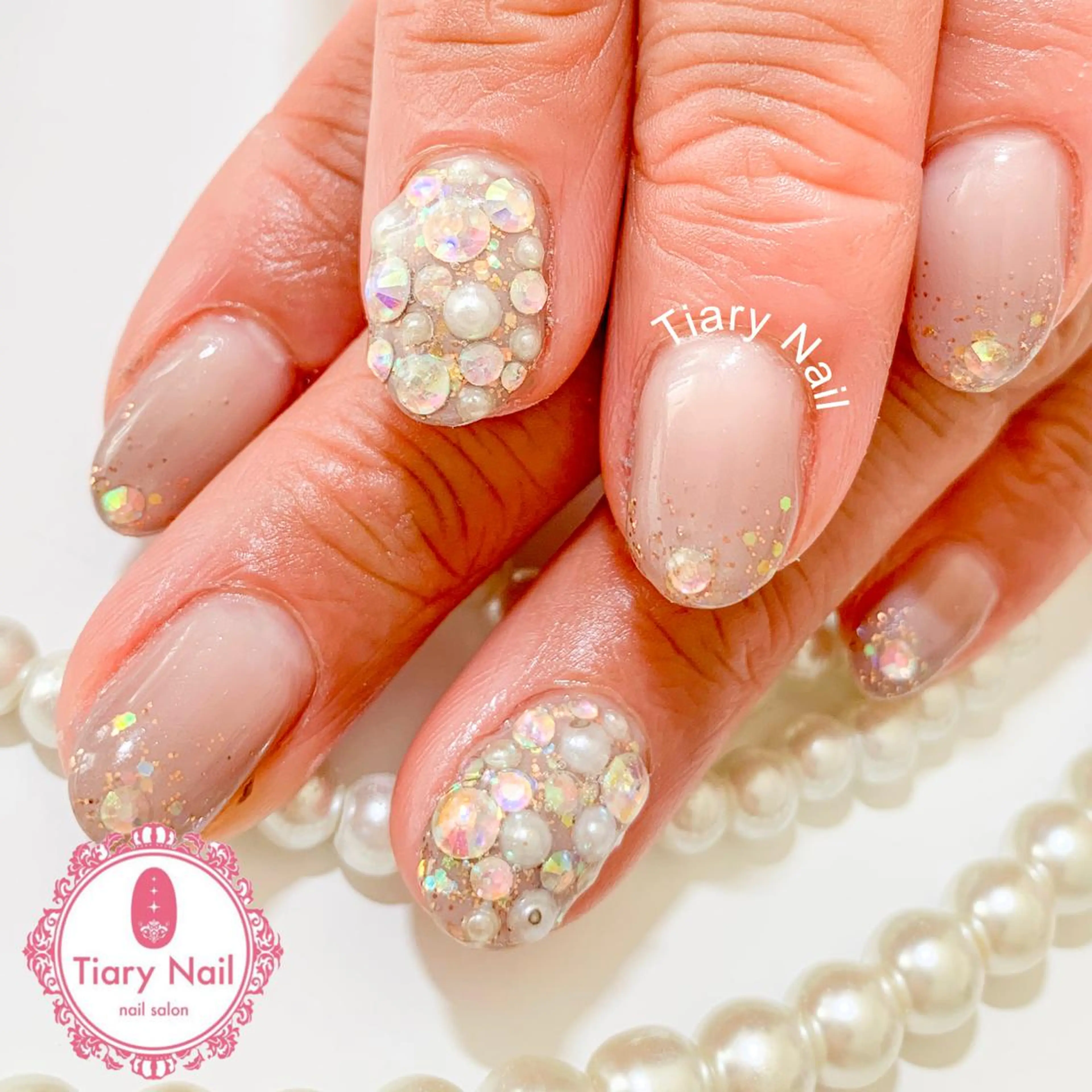 ネイル ハンドネイル 💗🪽Tiary Nail🪽💗のネイルデザイン