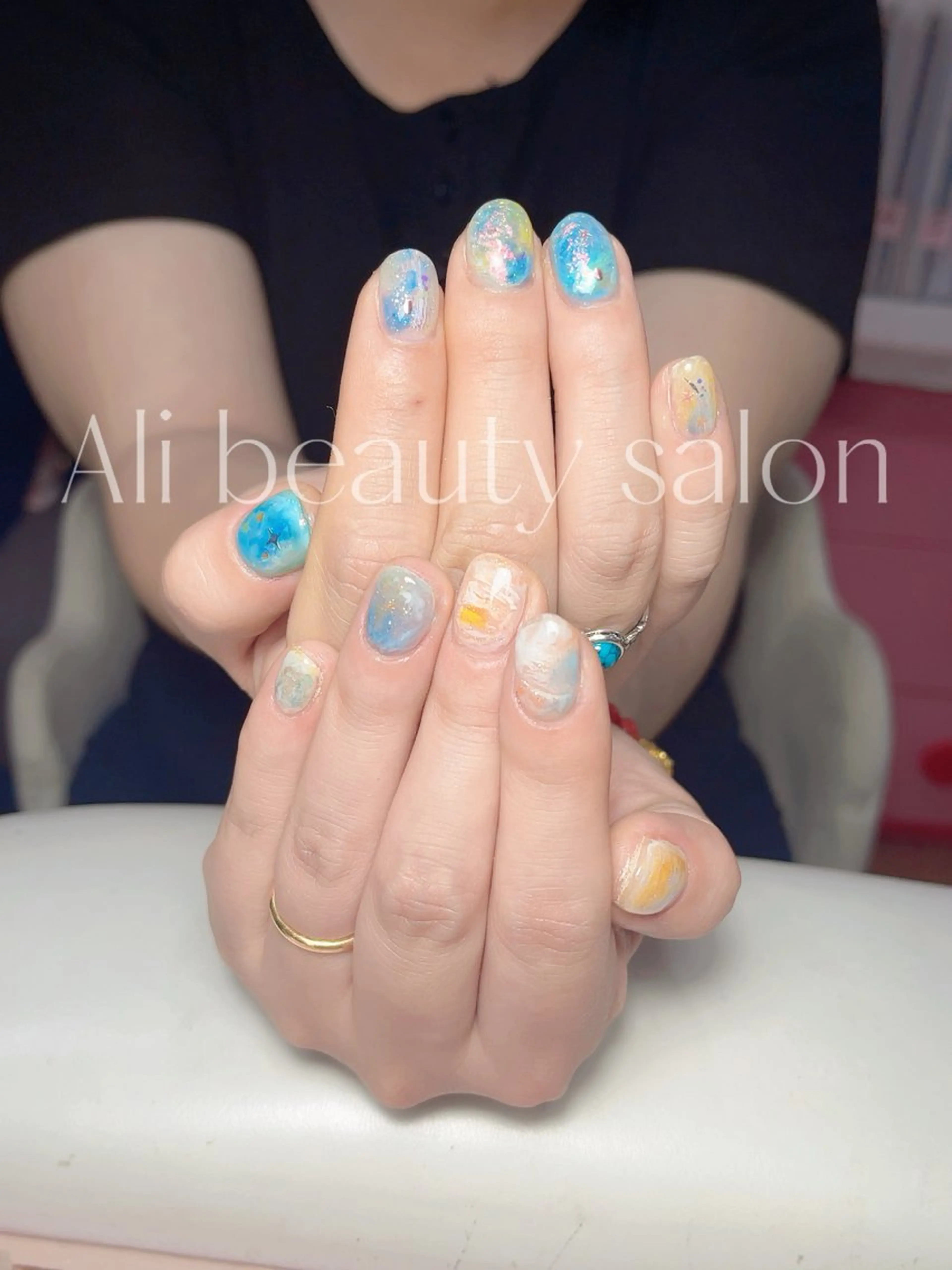 ネイル 大理石ネイル(マーブル) ハンドネイル Ali 新小岩 ネイル専門のネイルデザイン