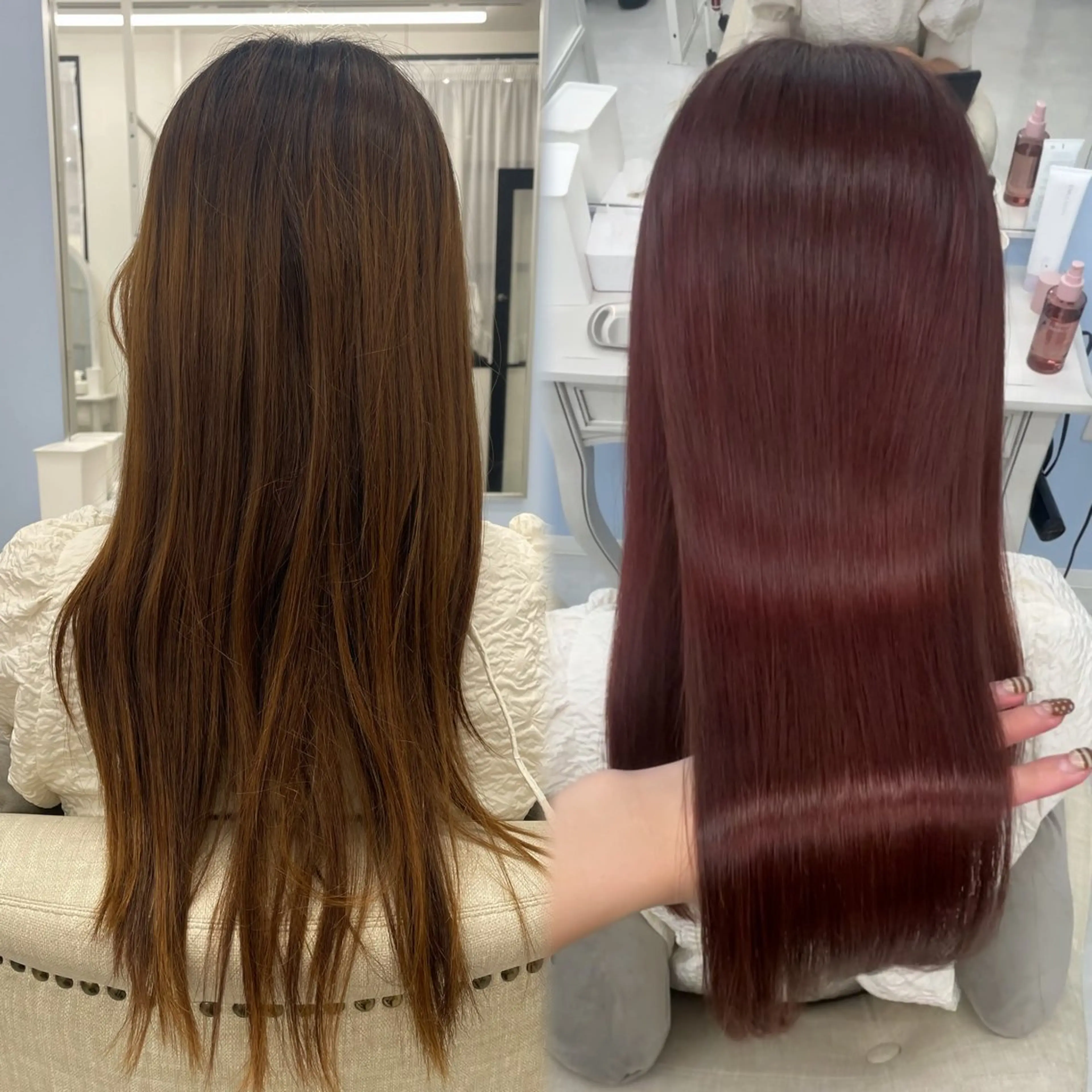 ロング カラー ヘアカラー トリートメント 髪質改善矯正/カラー /吉祥寺 mariのヘアスタイル