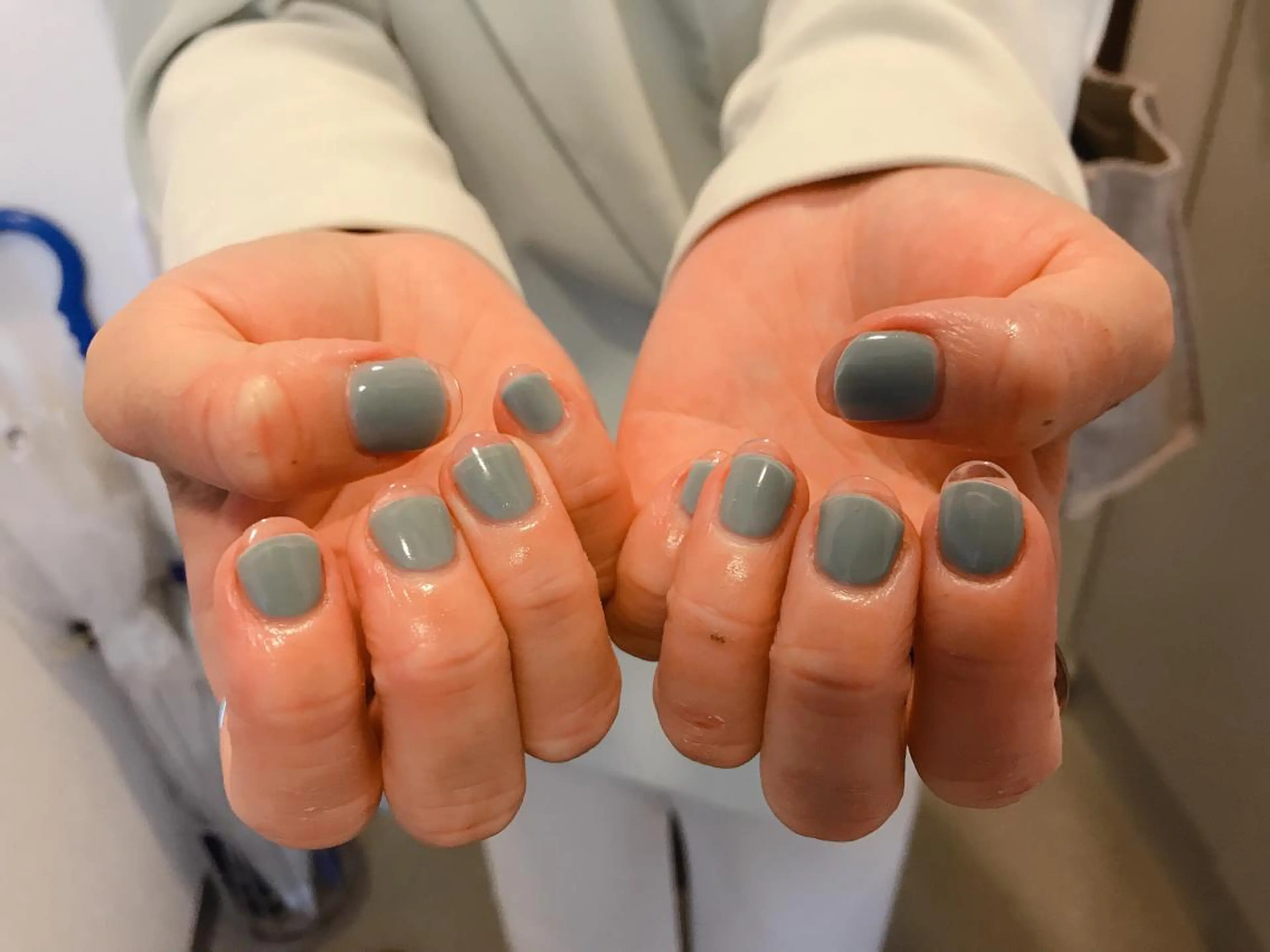 ネイル ブルー クリアネイル フレンチネイル kiki nail &brow二子玉川の眉毛・アイブロウイメージ