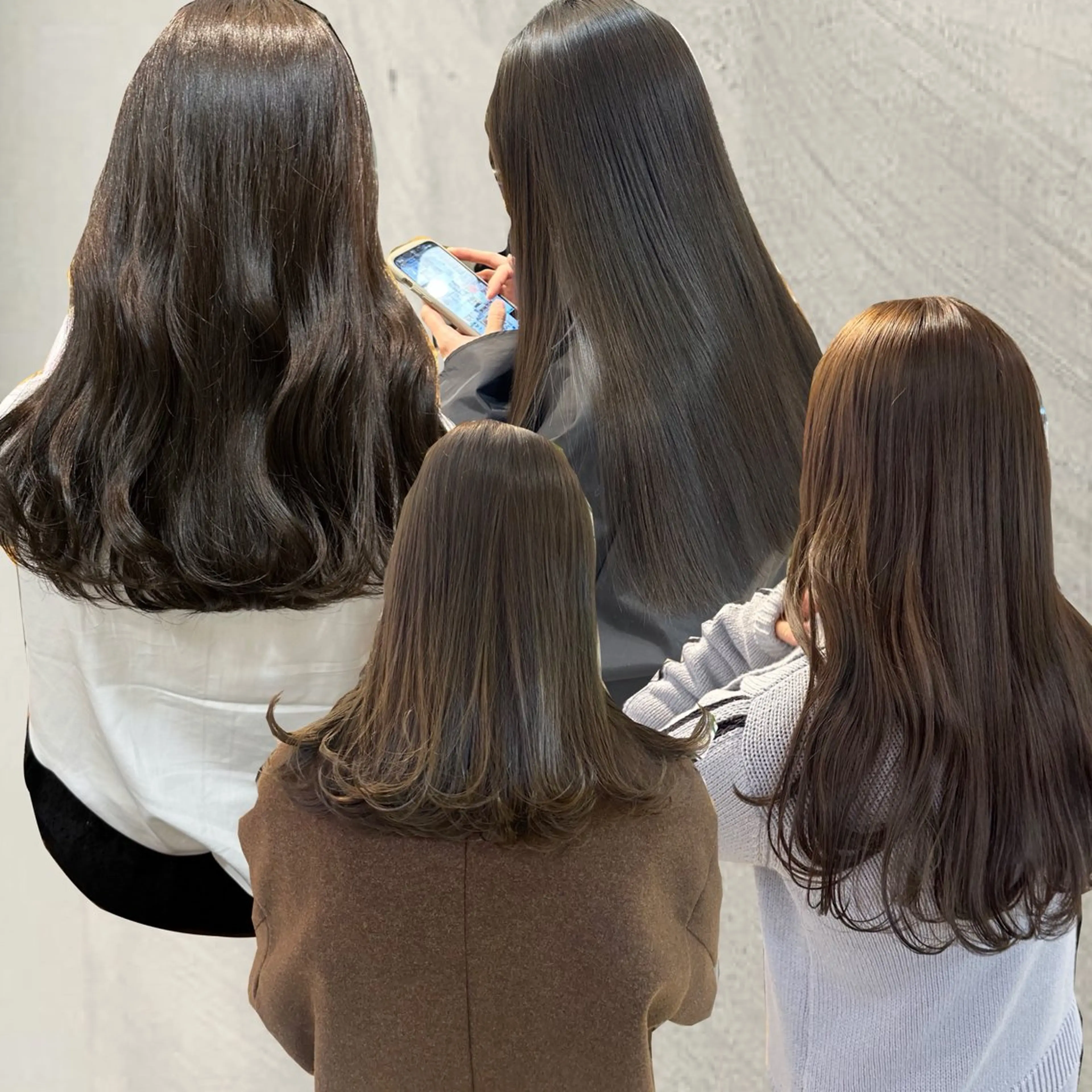 セミロング カラー オリーブカラー ヘアカラー 縮毛矯正✨透明感 ☘️mariamuのヘアスタイル