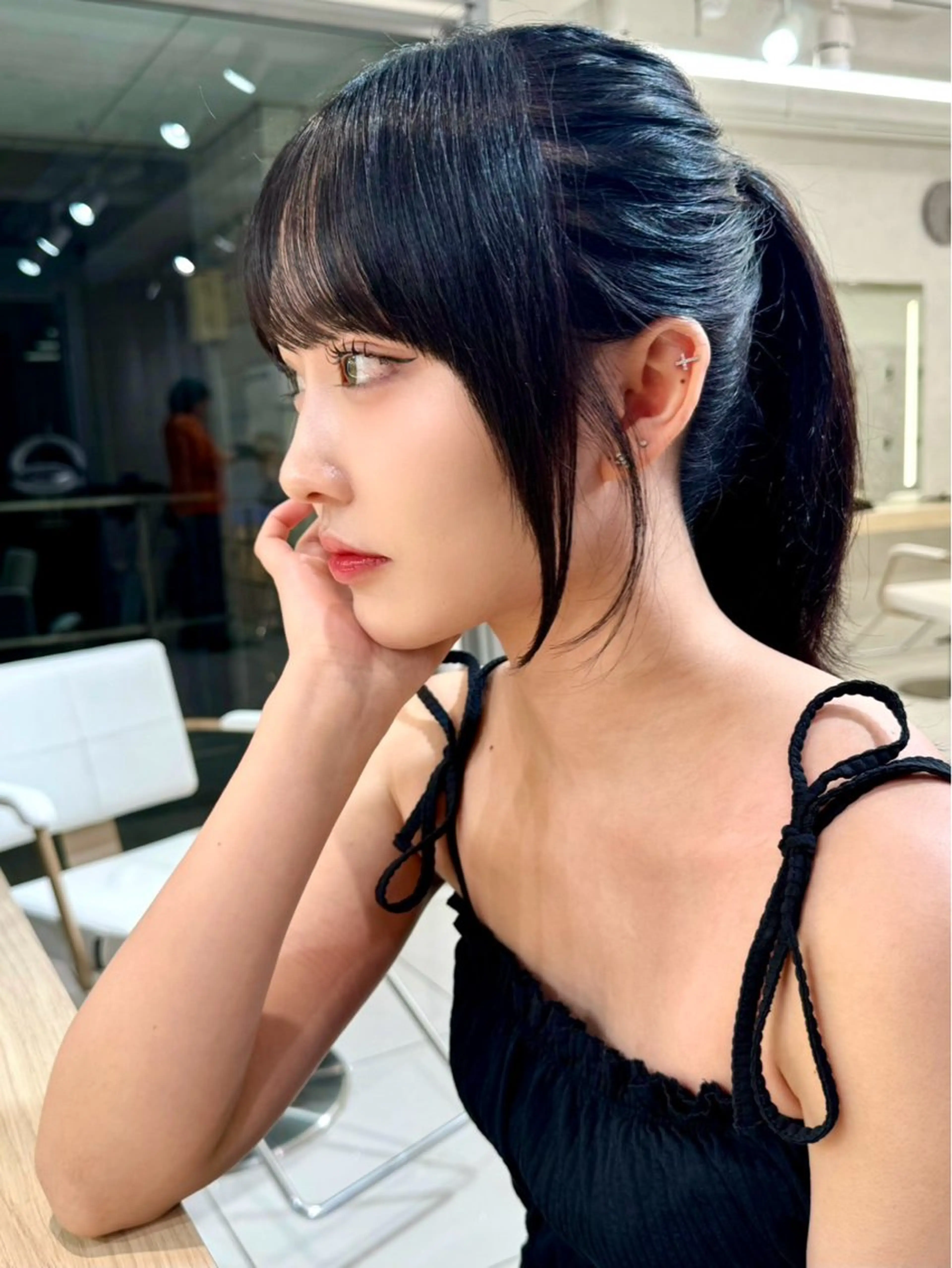 ロング カラー カット ヘアカラー レイヤー/顔まわり/ 増子 美沙希🍀🫧のヘアスタイル