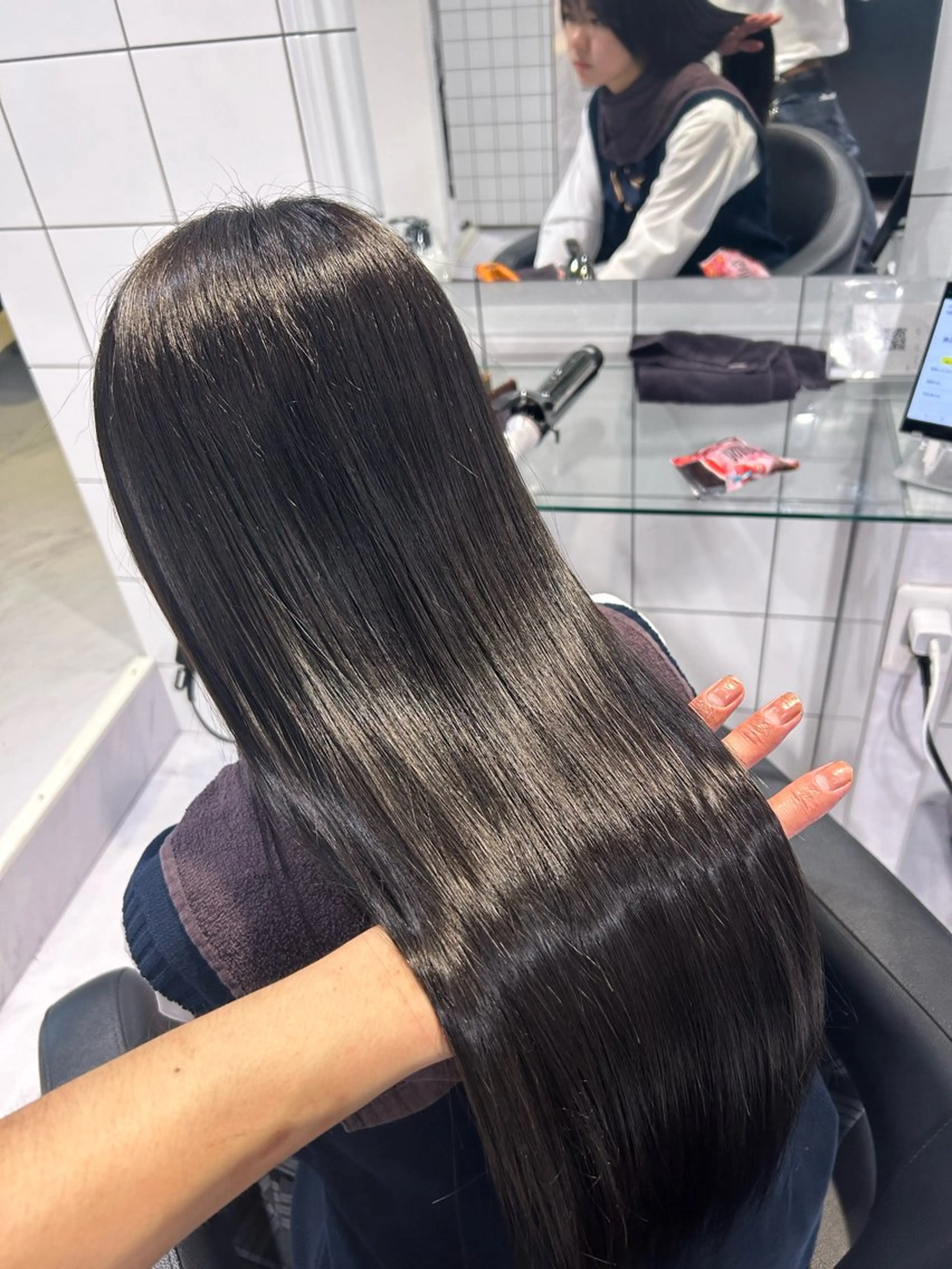 ロング カラー カット ヘアカラー トリートメント 表参道/透明感カラー /暗髪/ジュキヤのヘアスタイル