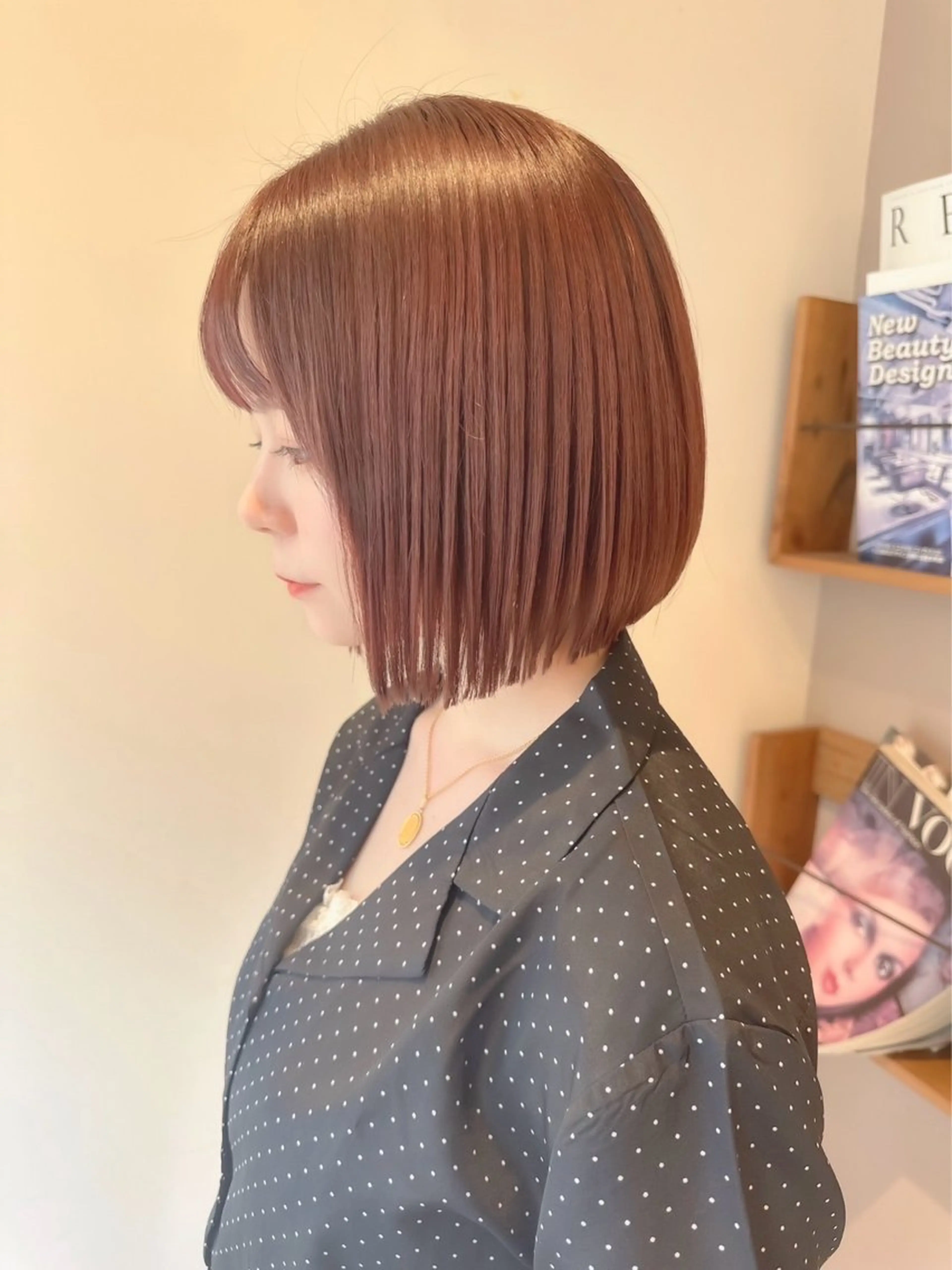 ショート ボブ 縮毛矯正/ストンボブ Wカラー💎ヒデジのヘアスタイル