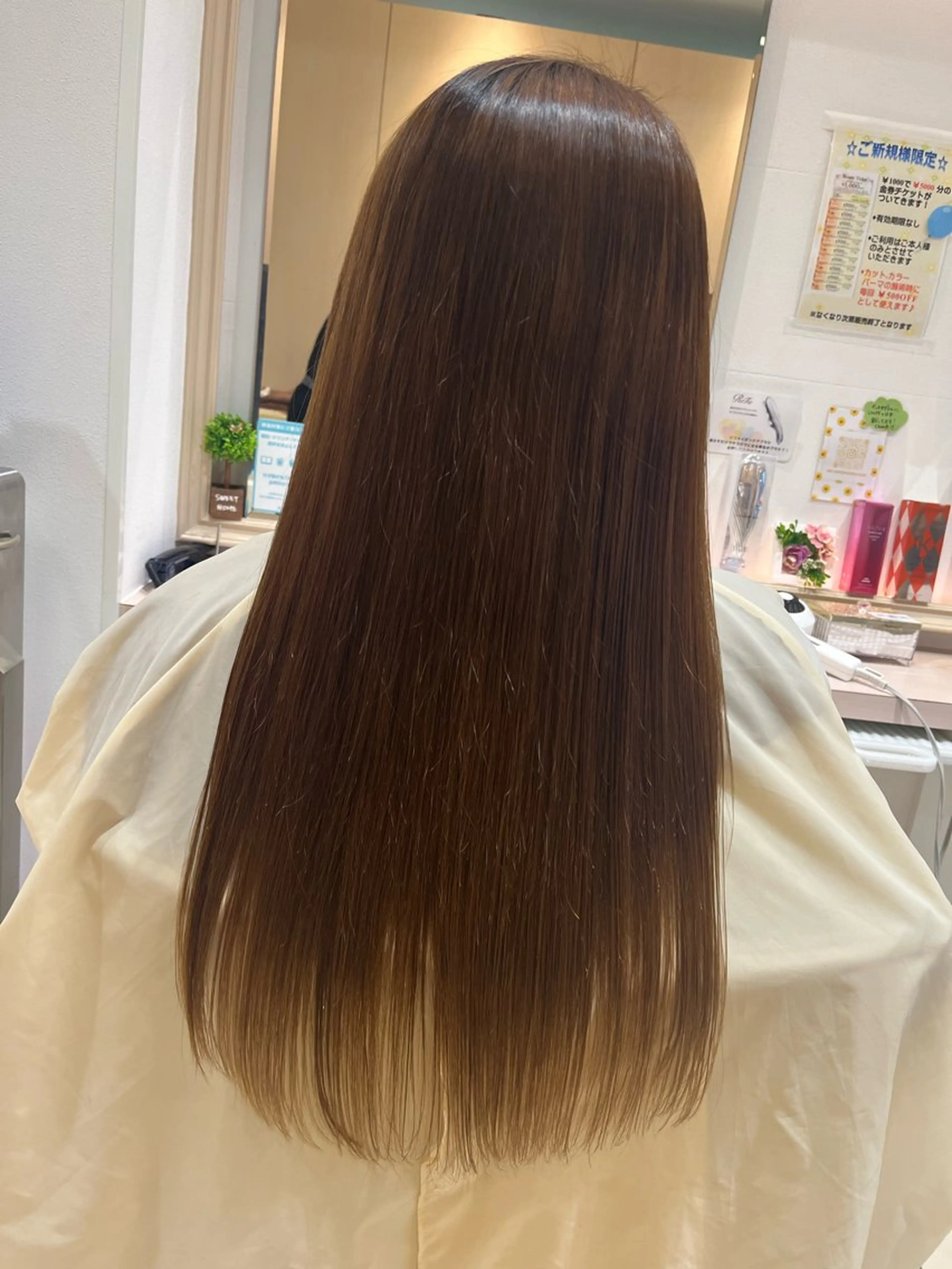 ロング 縮毛矯正 トリートメント 🪽羽エク/Ash 店長/折目奈央🪽のヘアスタイル