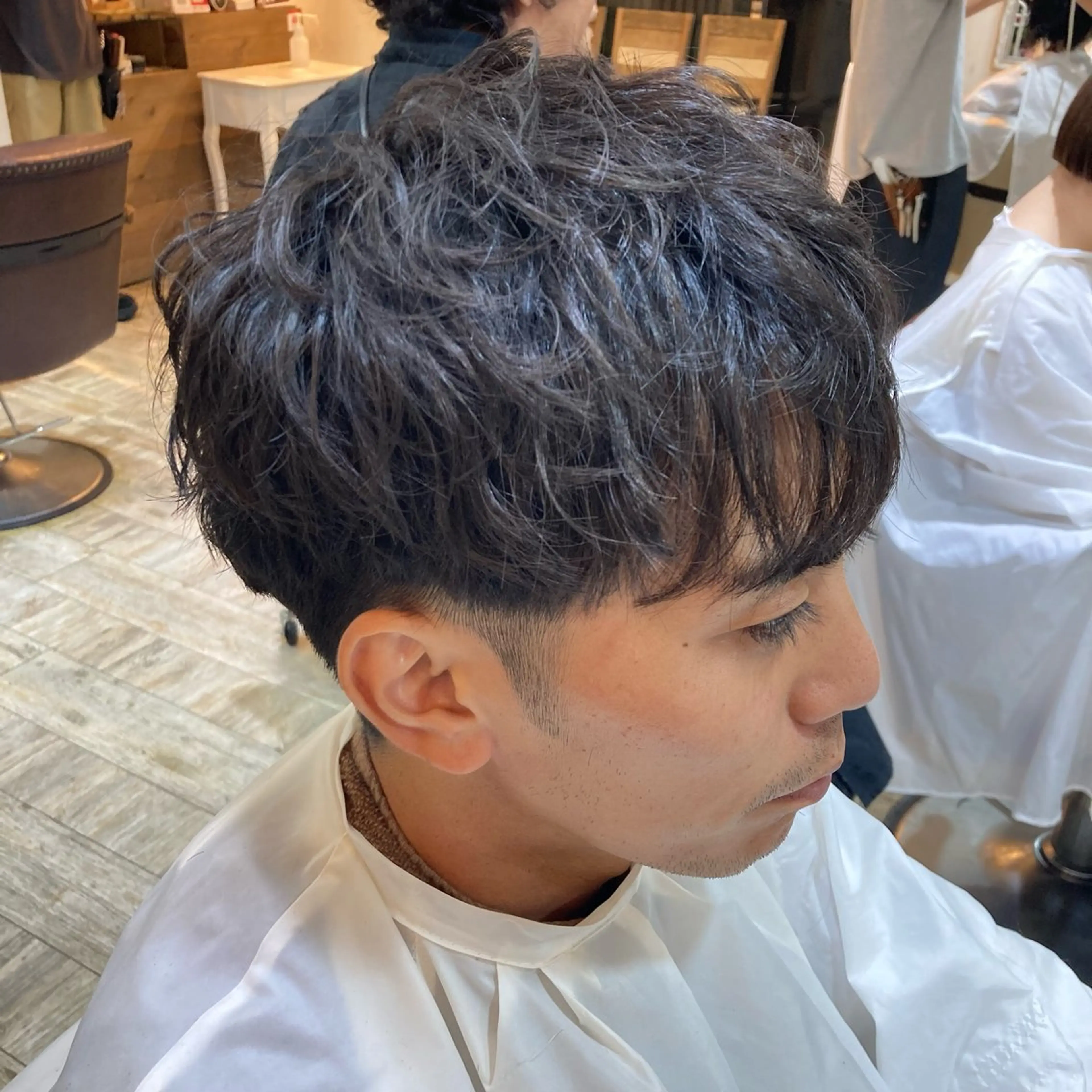 ショート ヘアアレンジ メンズ ヘアセット 💥桜木町メンズ専門 💥ルキのヘアスタイル