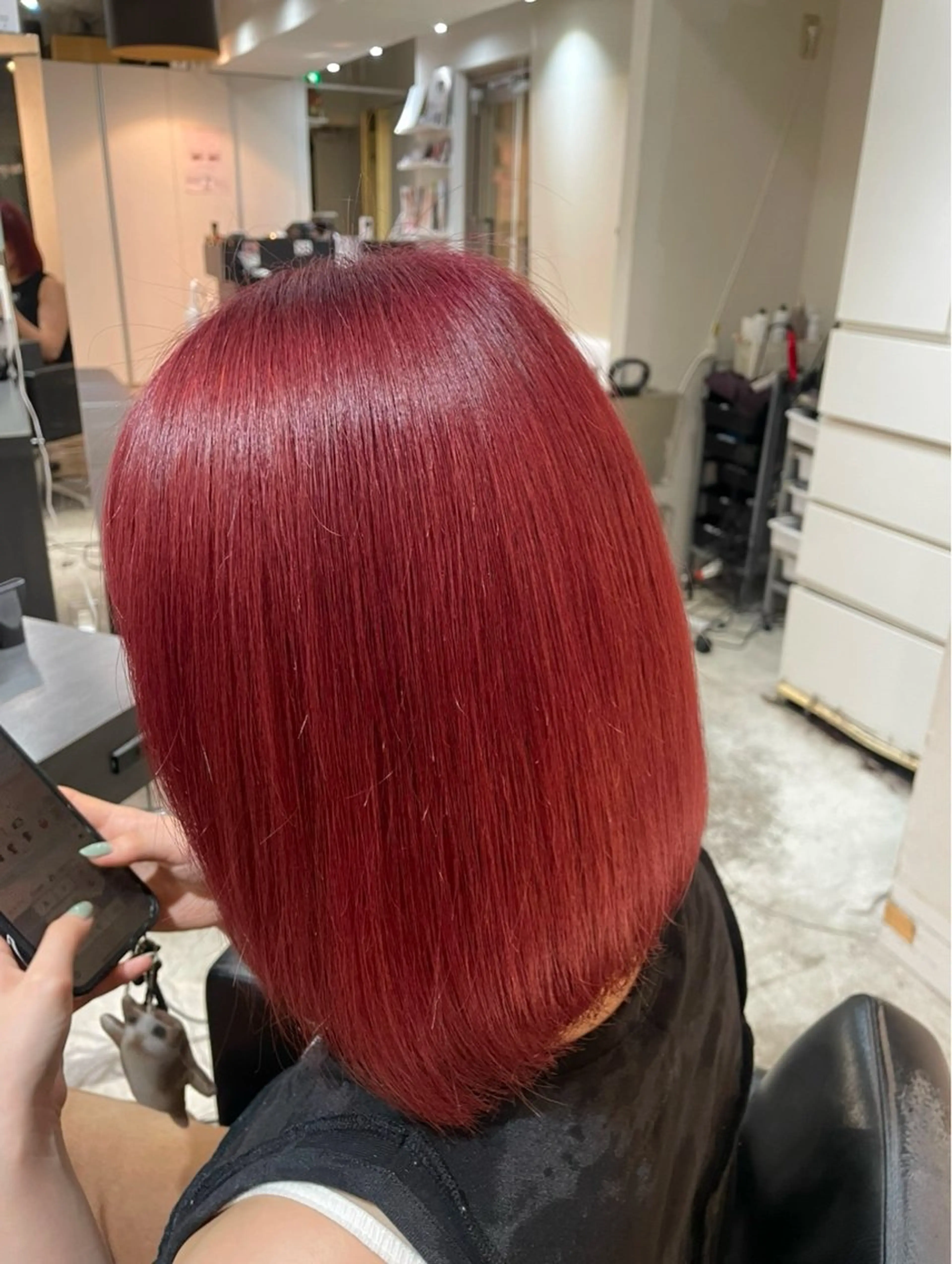 ミディアム ヘアカラー 🌈レイヤーカット/ ハイトーン🌈タクマのヘアスタイル