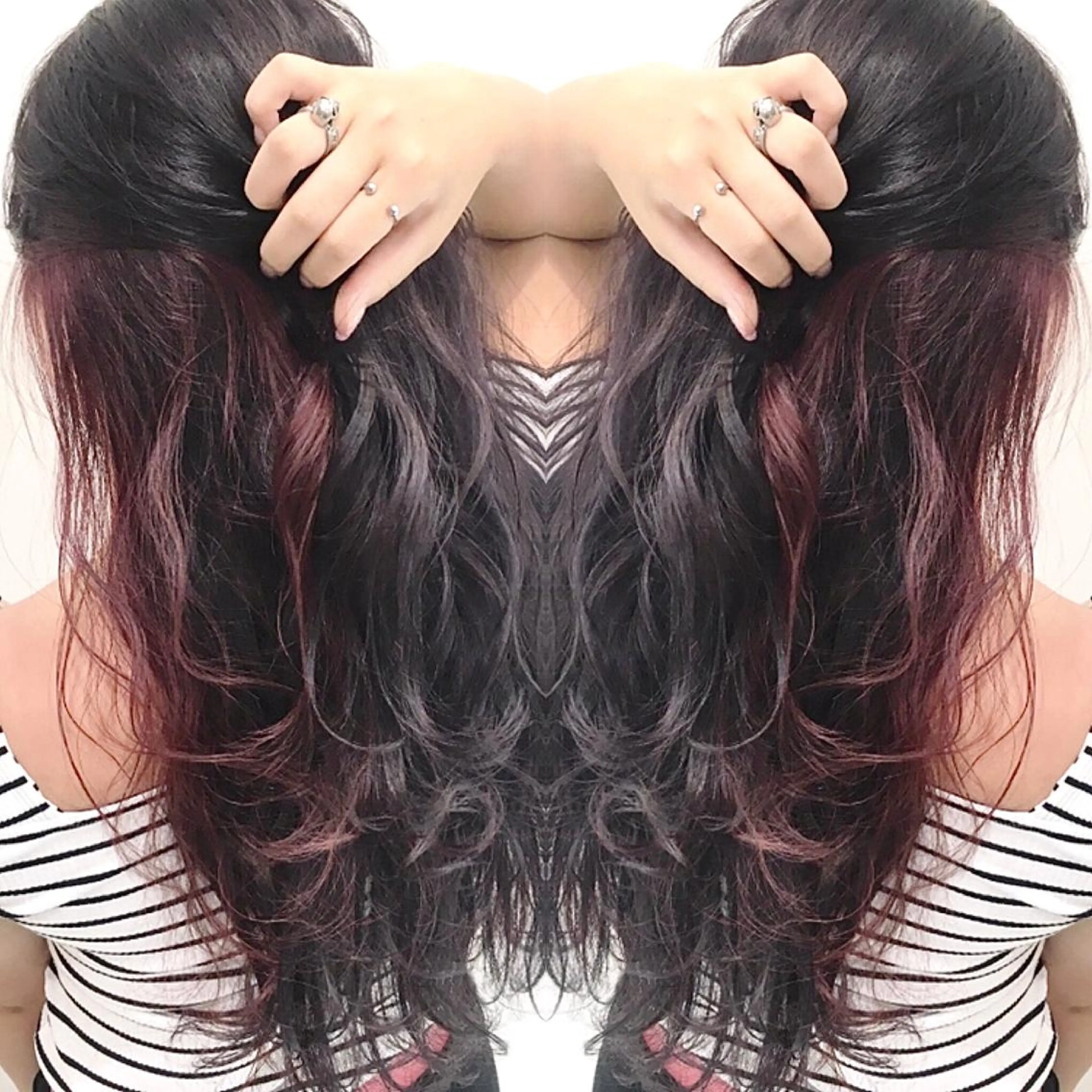 ロング カラー ✨ハイトーン✨ 濱田知孝のヘアスタイル