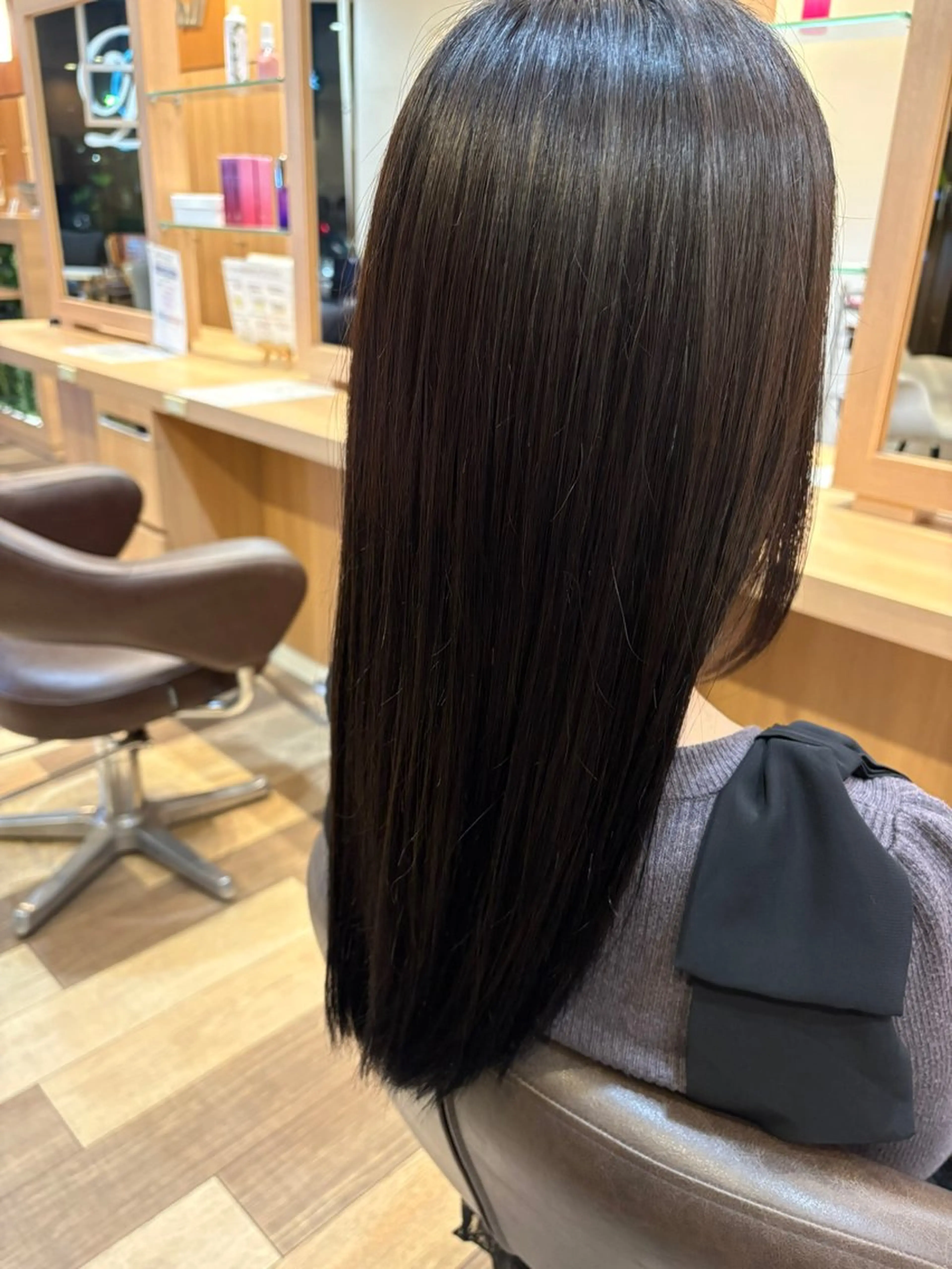 ロング 縮毛矯正 Dali らくのヘアスタイル