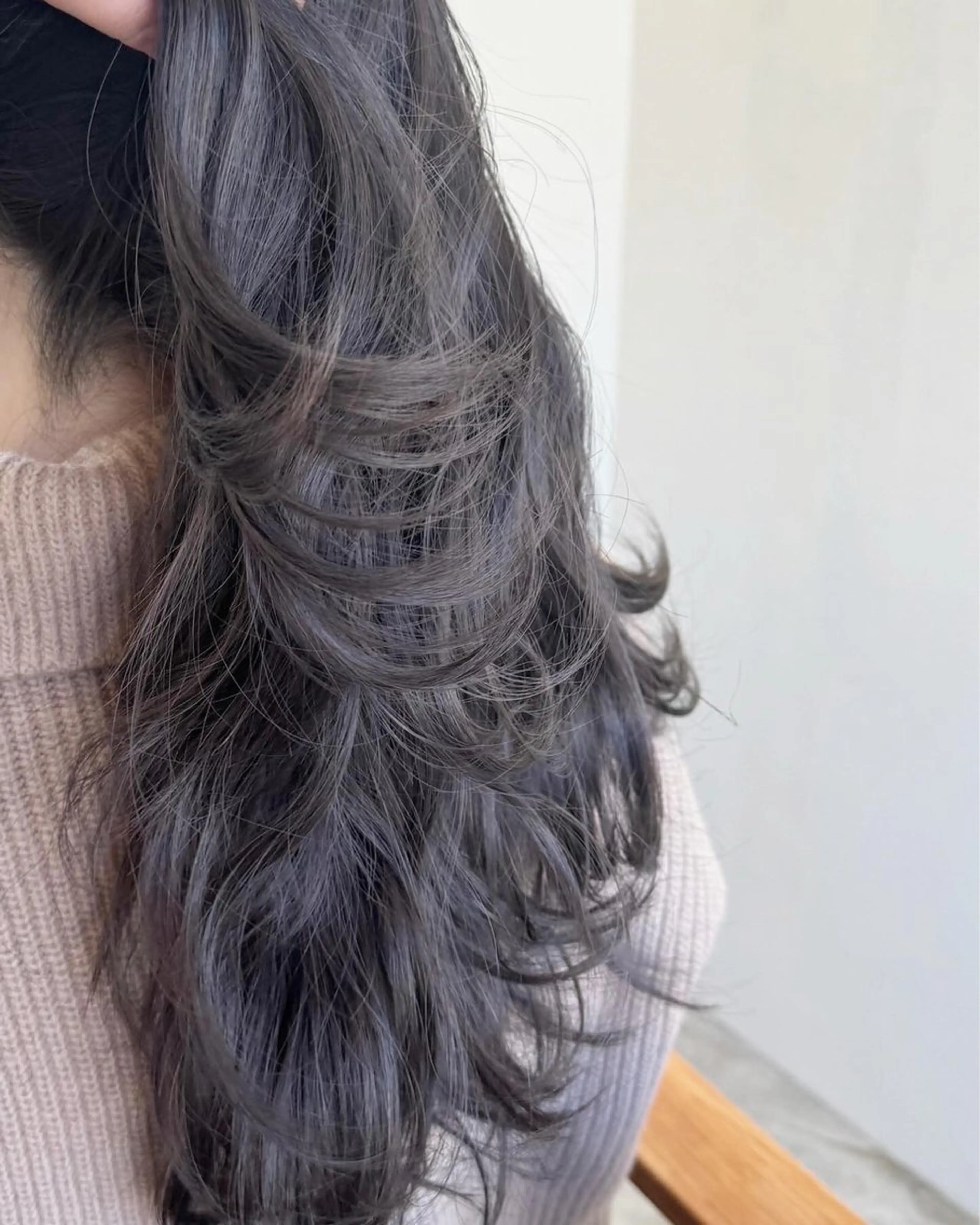 ロング カラー 🍋透け感カラー🍃 オリーブ🍐Kahoのヘアスタイル