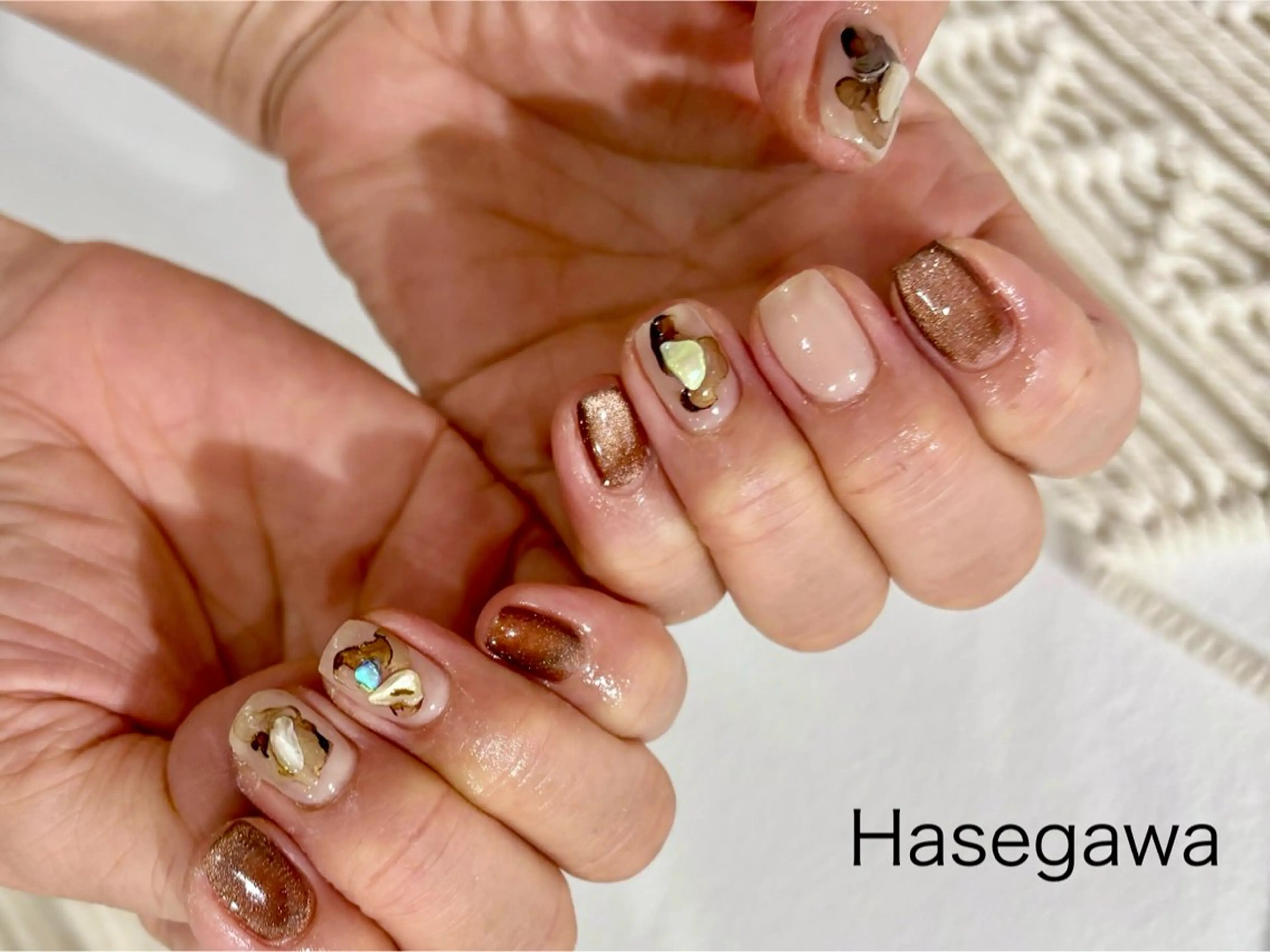 ネイル アートネイル ニュアンスネイル ハンドネイル DROP所属・DROP 長谷川のネイルデザイン