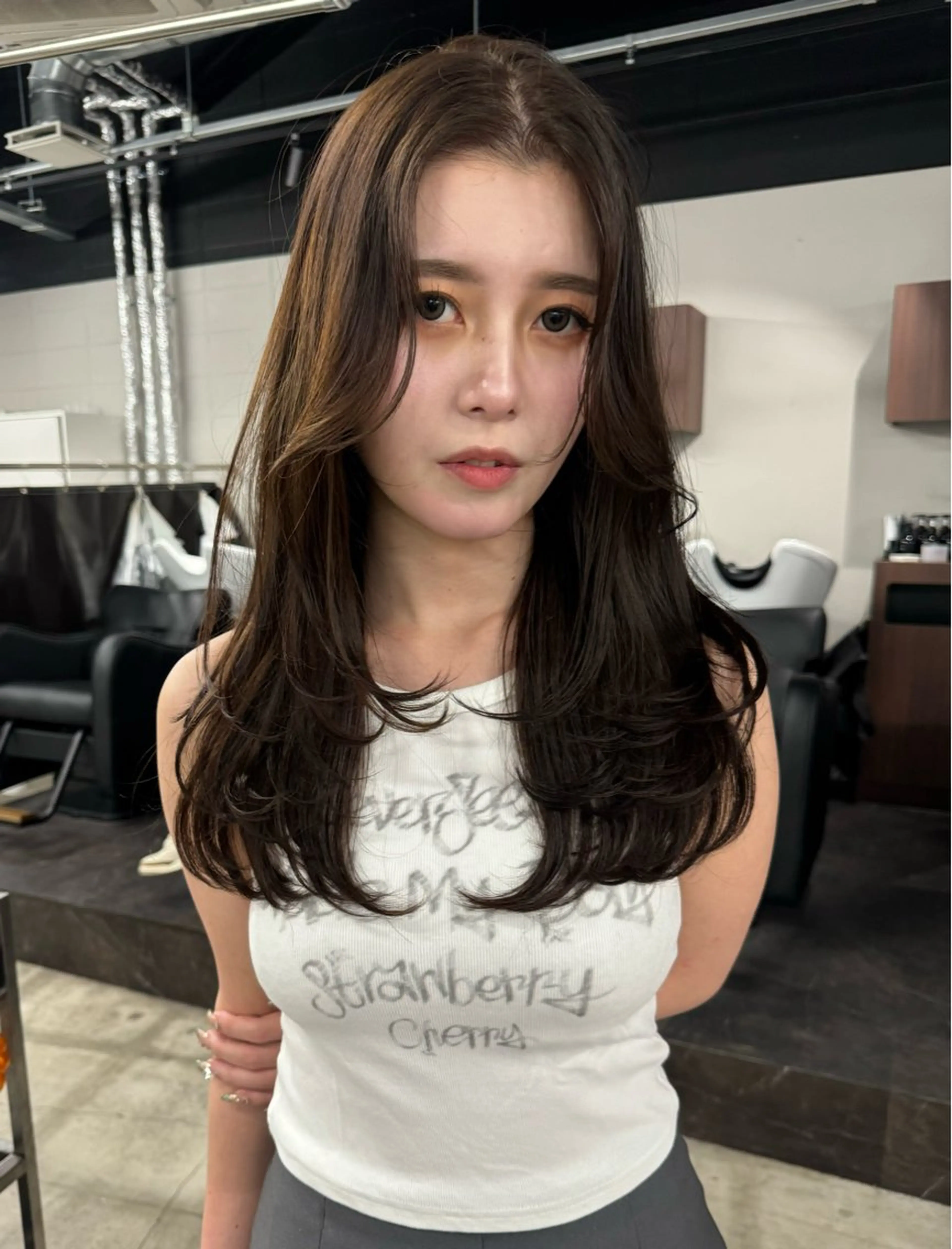 セミロング カラー カット ヘアカラー トリートメント Pia/KIRIA /福岡美容室のヘアスタイル