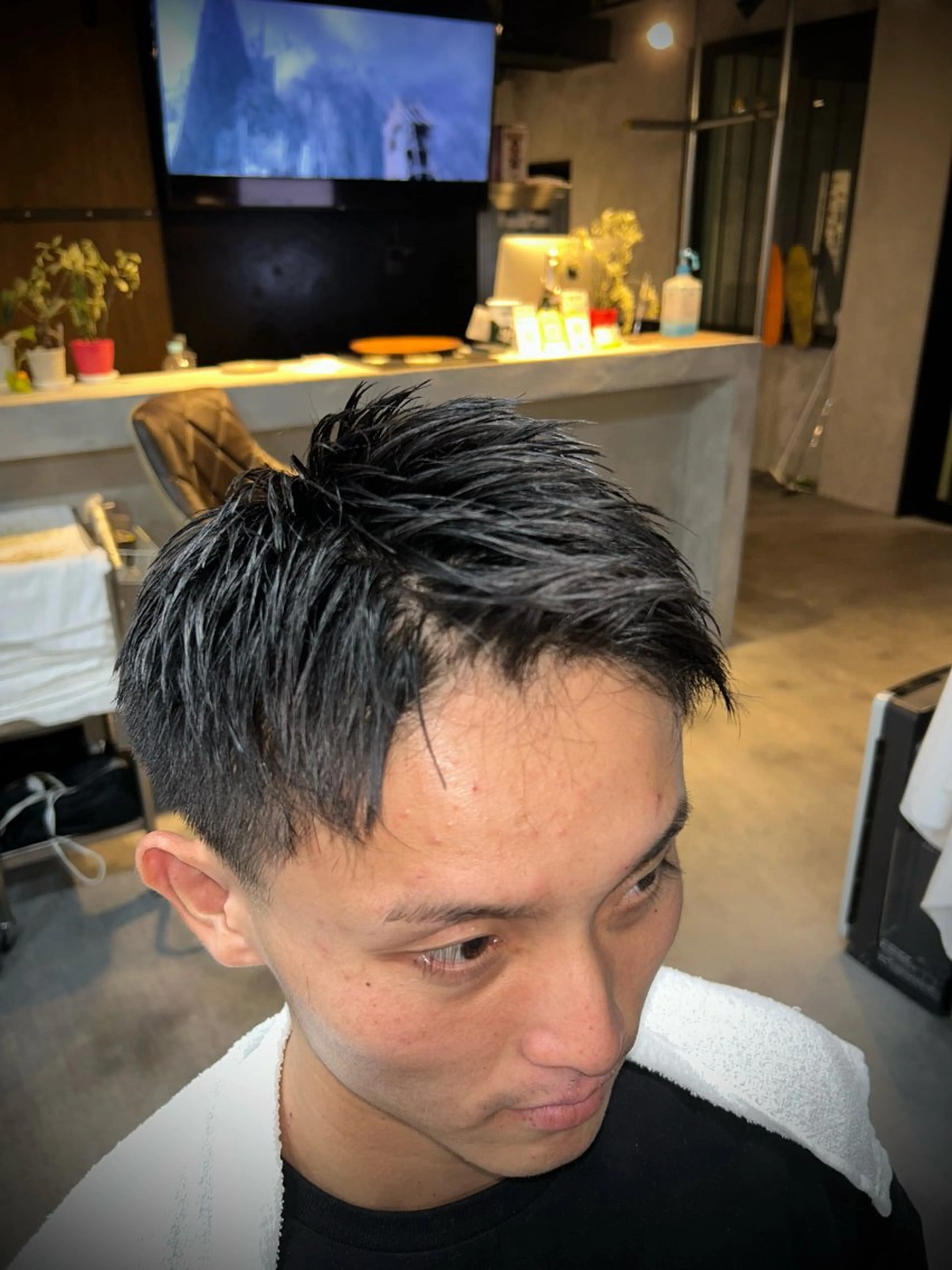 ショート メンズ 菅 大空翔のヘアスタイル