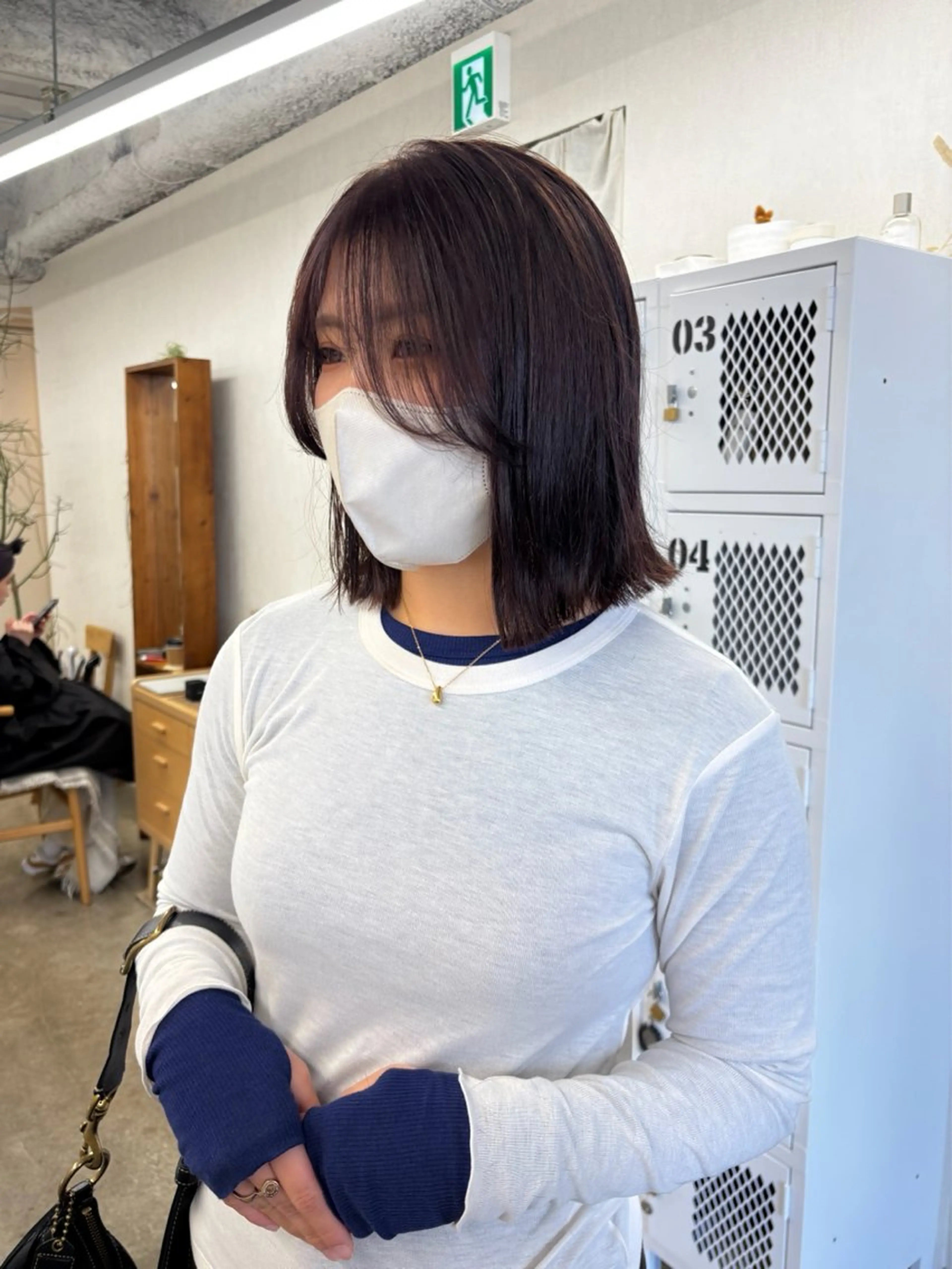 ミディアム カラー カット ヘアカラー Kiji kannaのヘアスタイル