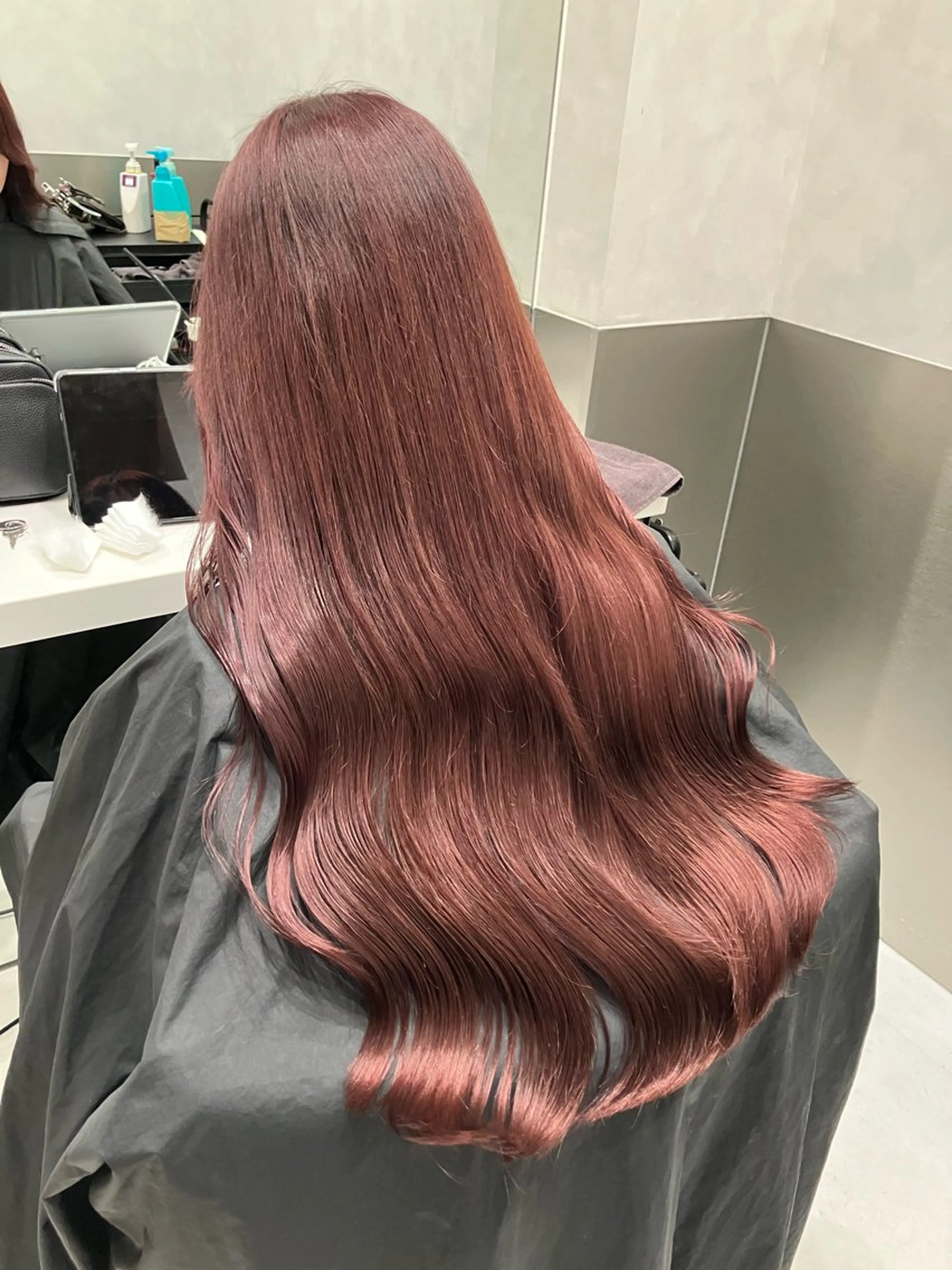 ロング カラー カット ヘアカラー トリートメント 💖ブリーチなし透明 感💖ASAHIのヘアスタイル