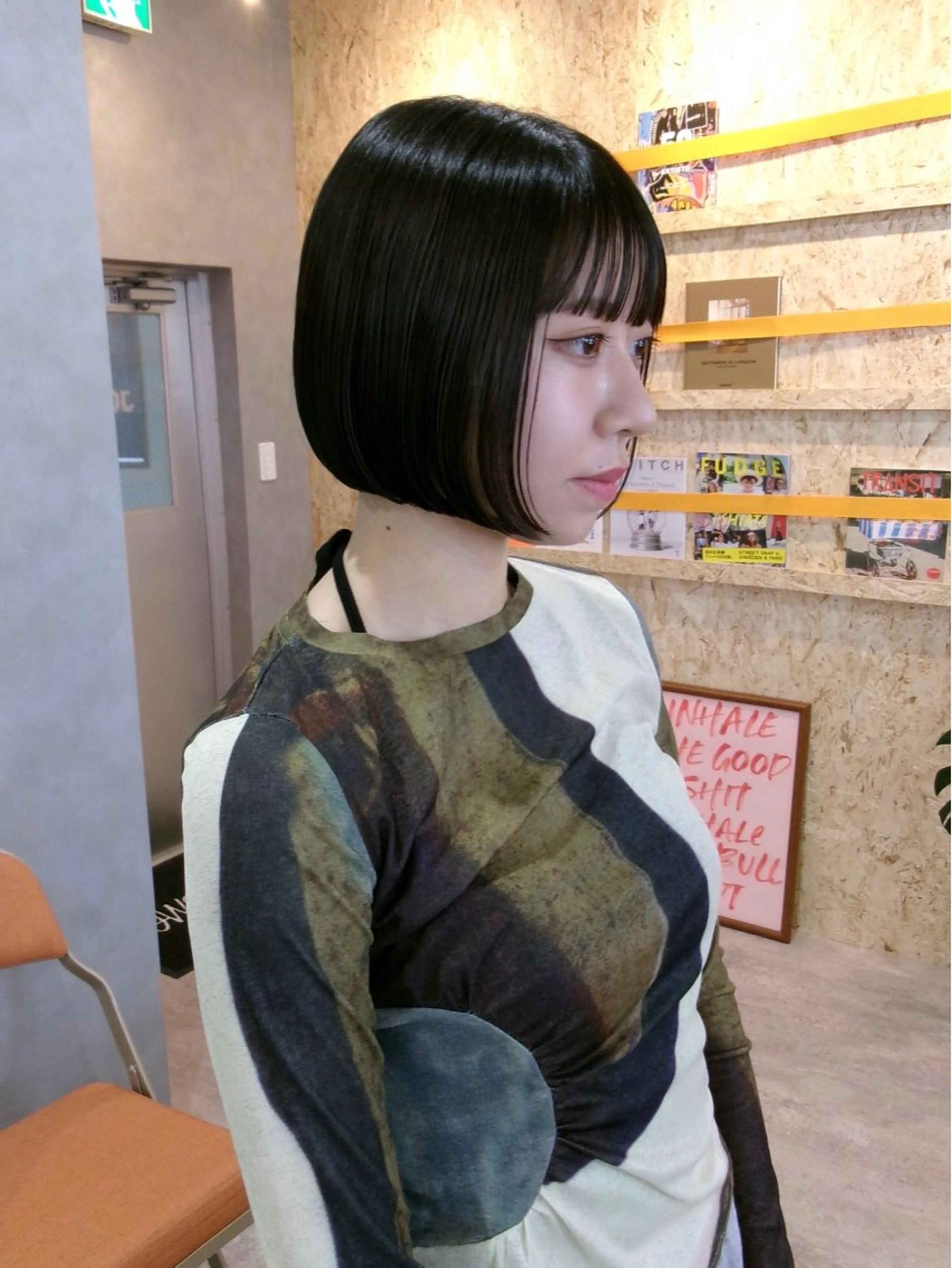 ショート ボブ aika/パーマ/ ショート/伏見のヘアスタイル