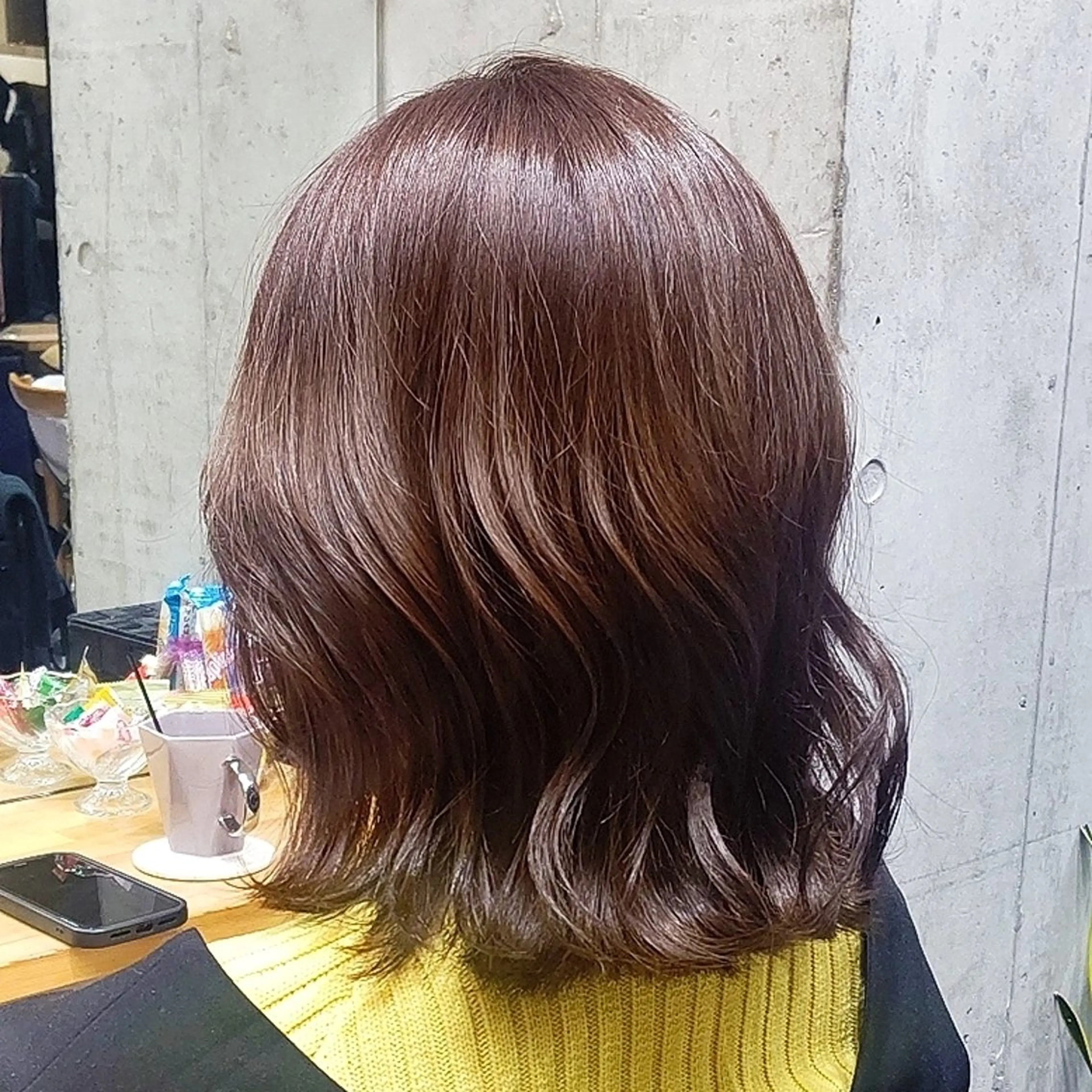ミディアム カラー カット ヘアカラー トリートメント ヘアアレンジ/柔らか 艶カラー/AKARIのヘアスタイル