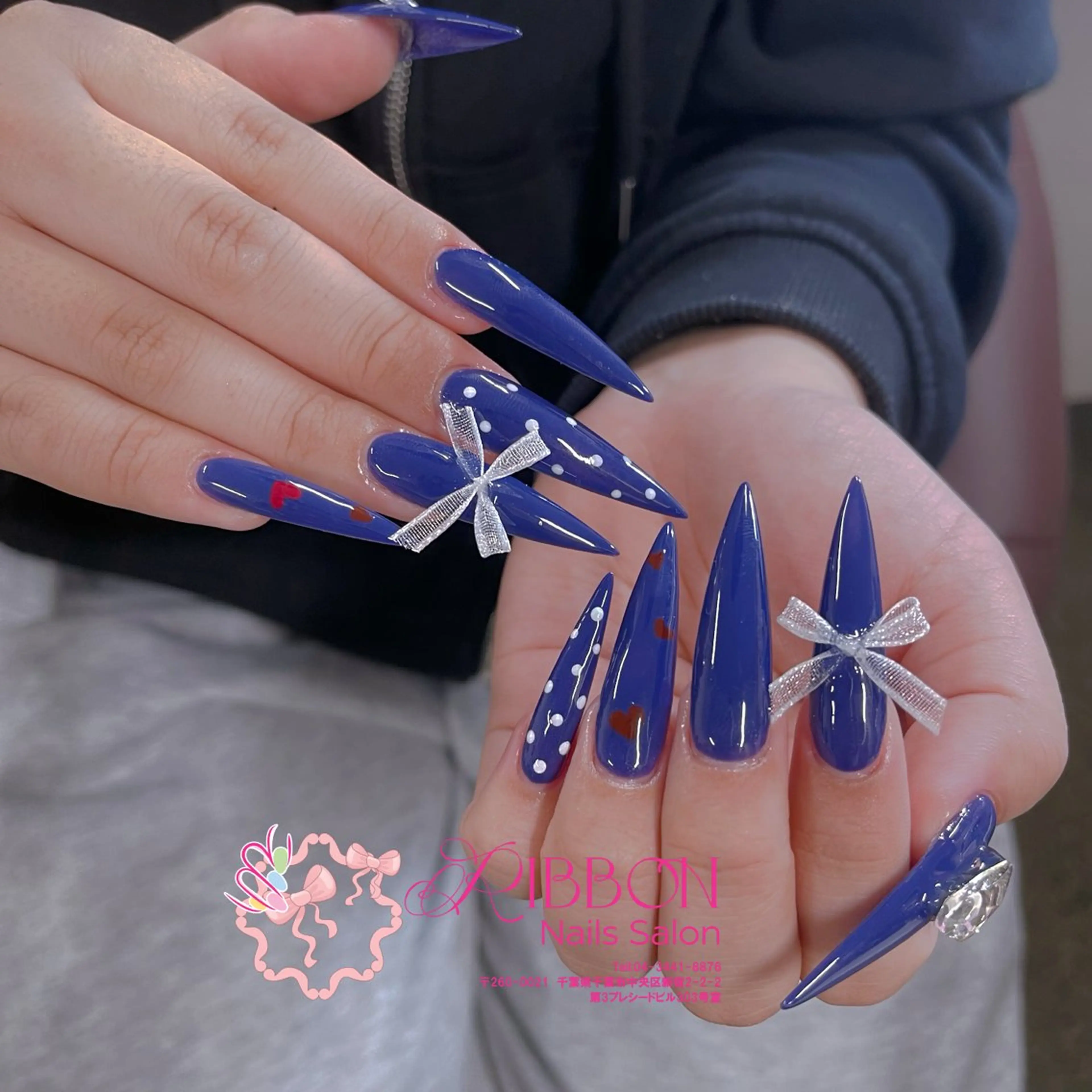 ネイル フレンチネイル ジェルネイル マグネットネイル 持ち込み ニュアンスネイル ハンドネイル Ribbonnail salonのネイルデザイン