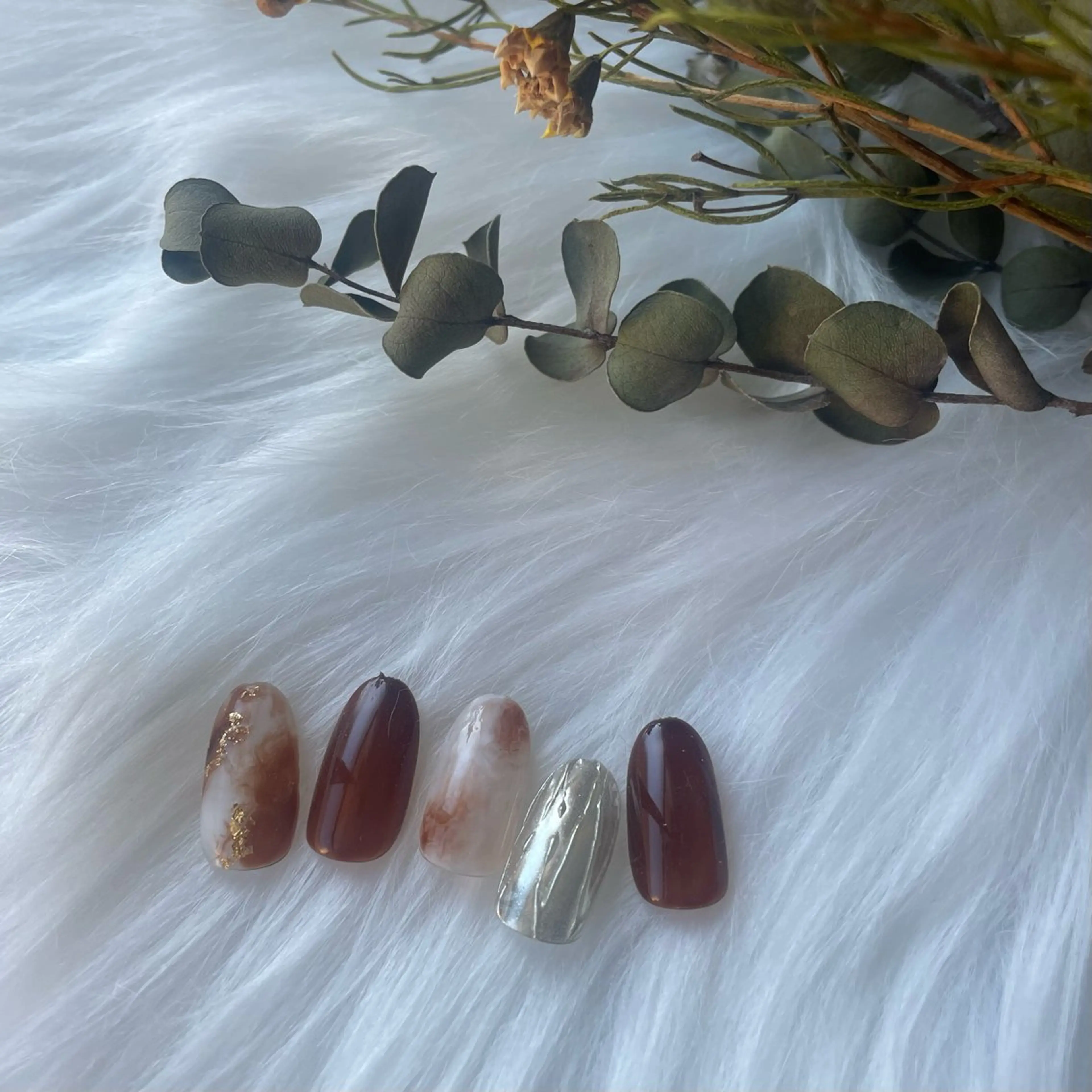 ネイル ブルー フレンチネイル キラキラネイル マグネットネイル ニュアンスネイル ハンドネイル timtam --sakiのネイルデザイン