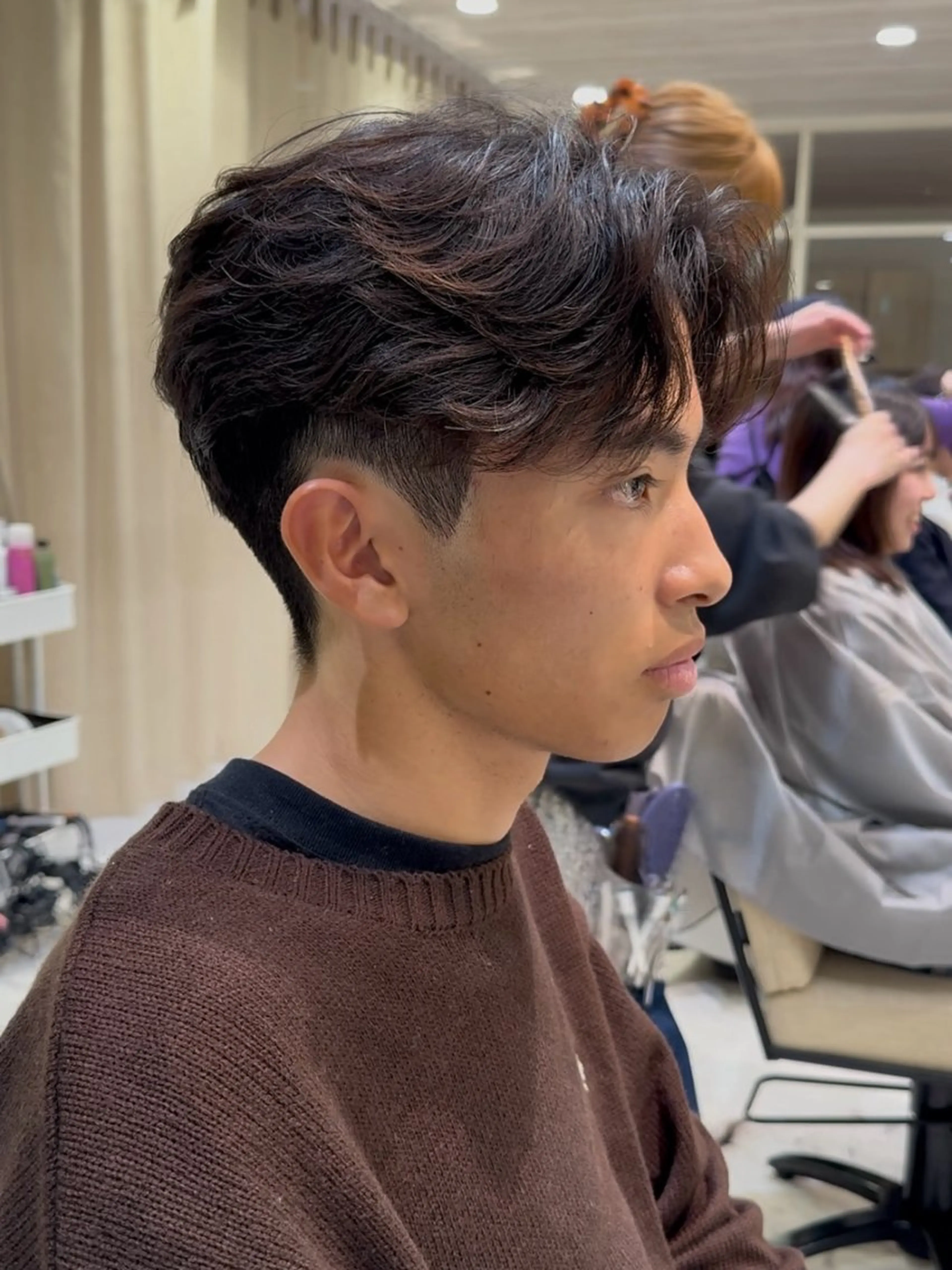 ショート パーマ メンズ フェザー/ニュアンス パーマ/ryutoのヘアスタイル