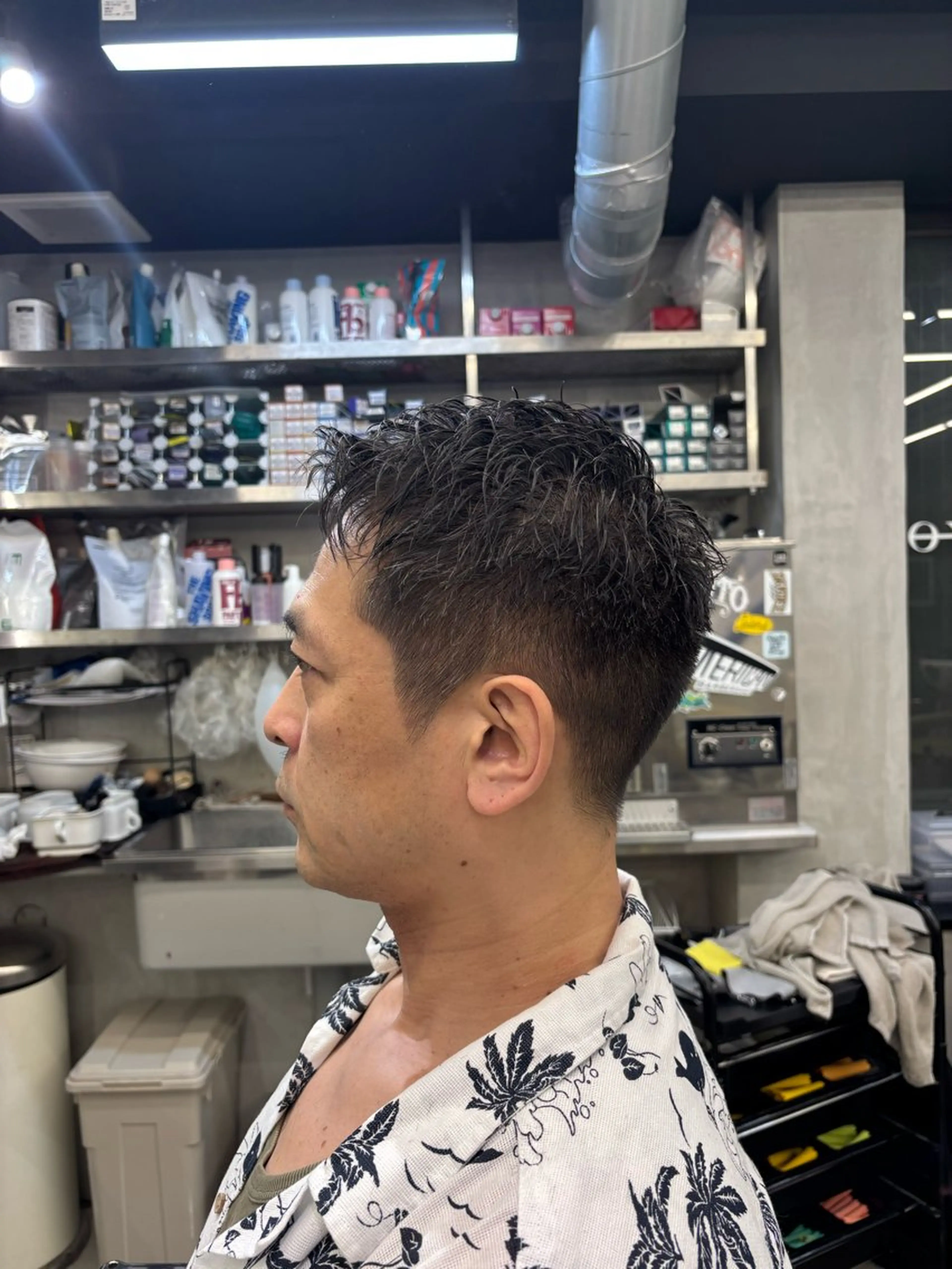 ショート 上野床屋 メンズ吾妻駿のヘアスタイル