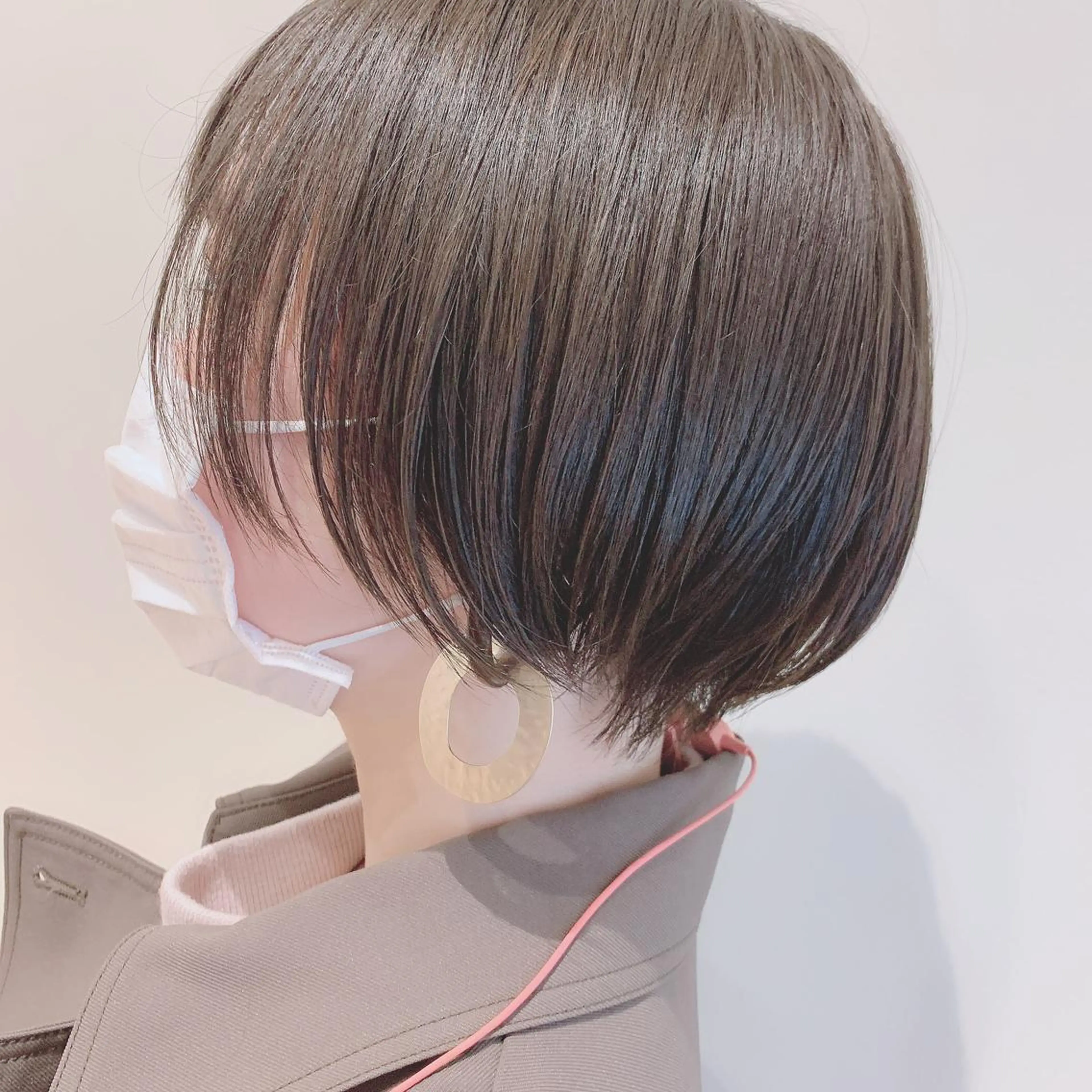 ショート カラー ショートボブ ボブ 顔周りカット ショートヘア 【メンズモデル募集】 Bassa所沢のヘアスタイル