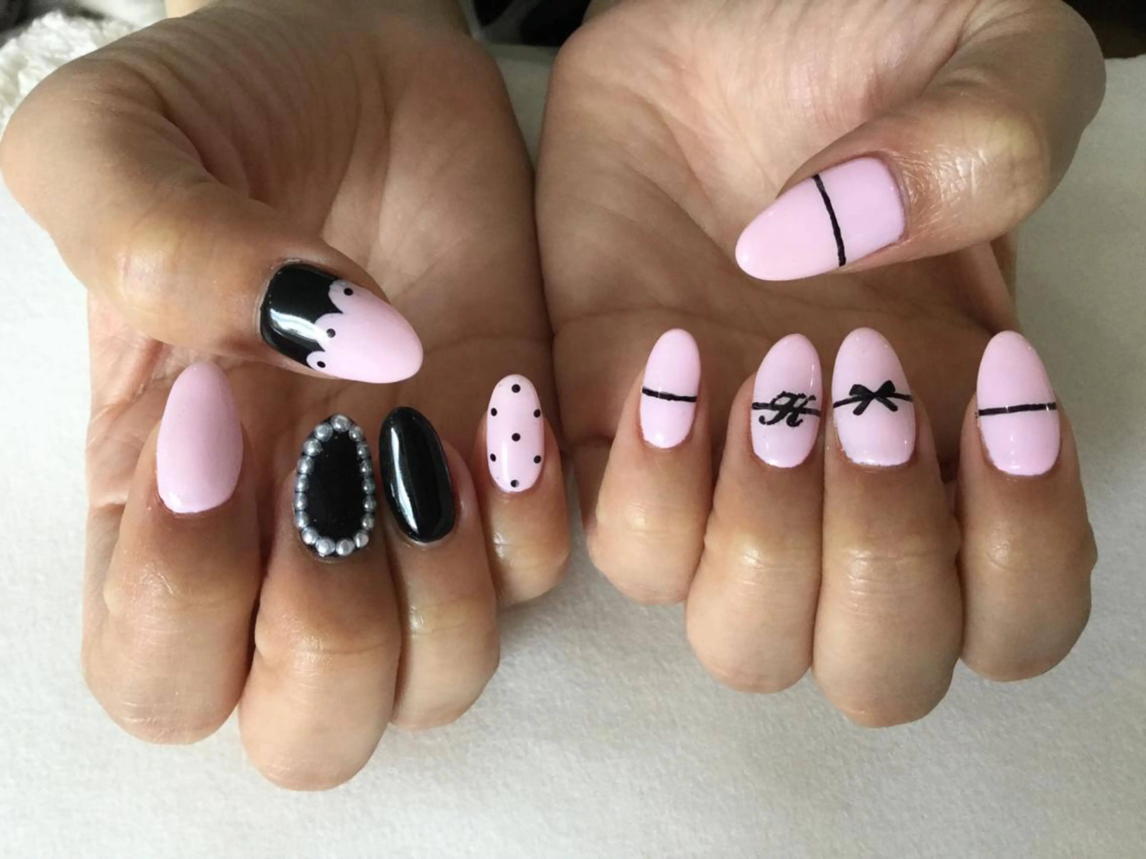 ネイル ハンドネイル 💎🐰 saki. m 🐰💎のネイルデザイン