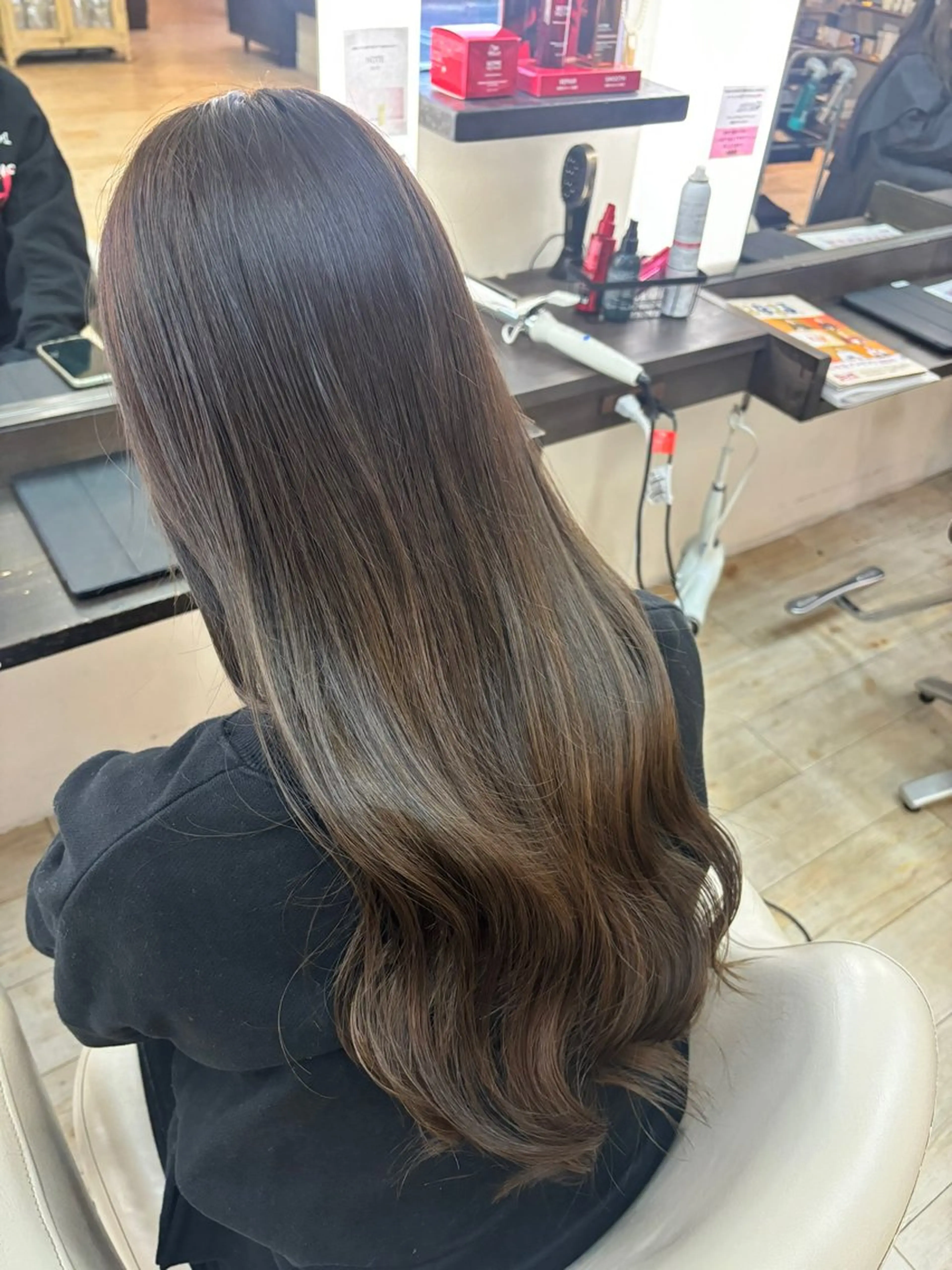 ロング ルプラボウ／艶カラー ／髪質改善／アサミのヘアスタイル