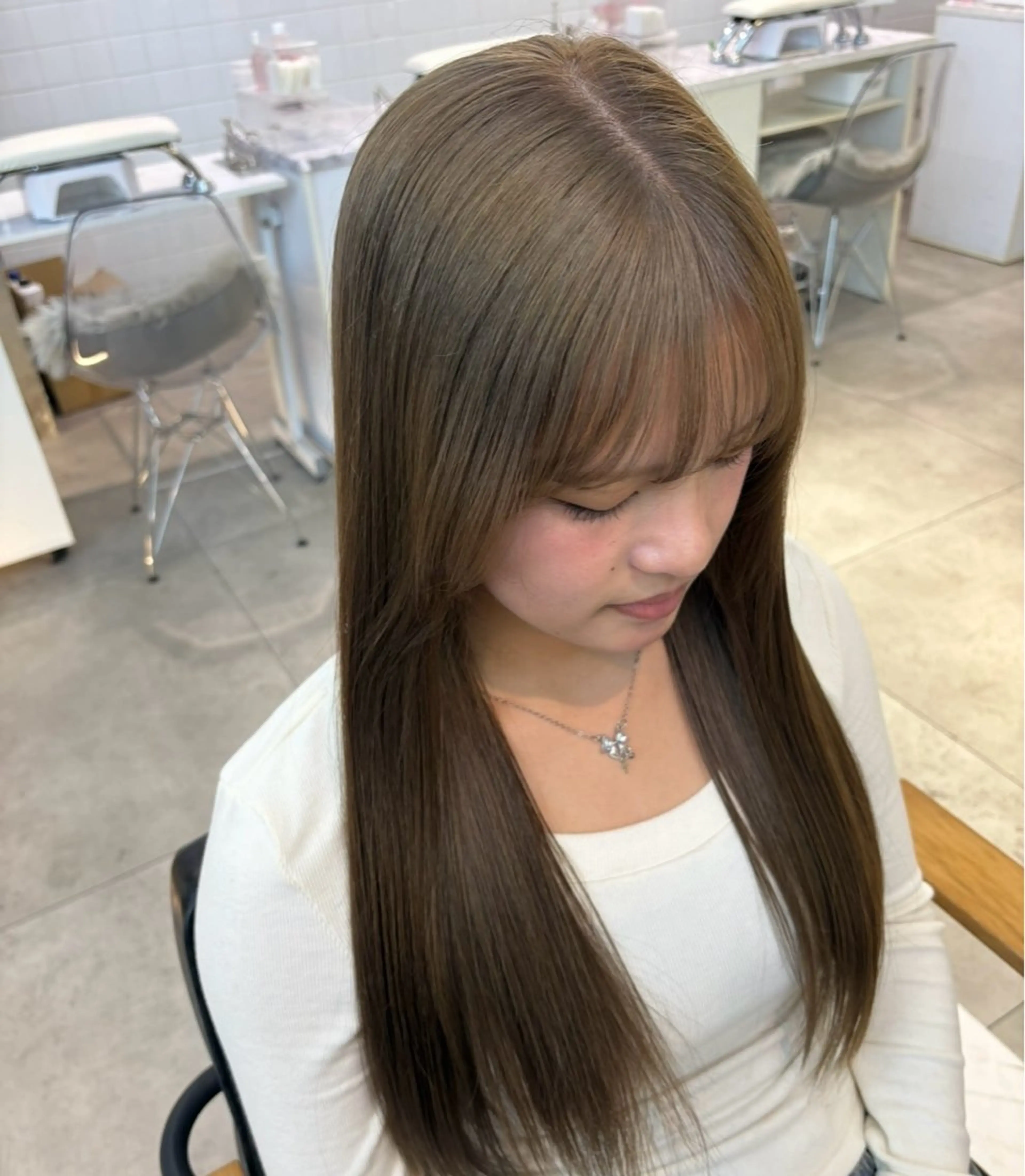 カラー ヘアカラー 暖色カラー/ ネイル momo🍀☆*:°のネイルデザイン