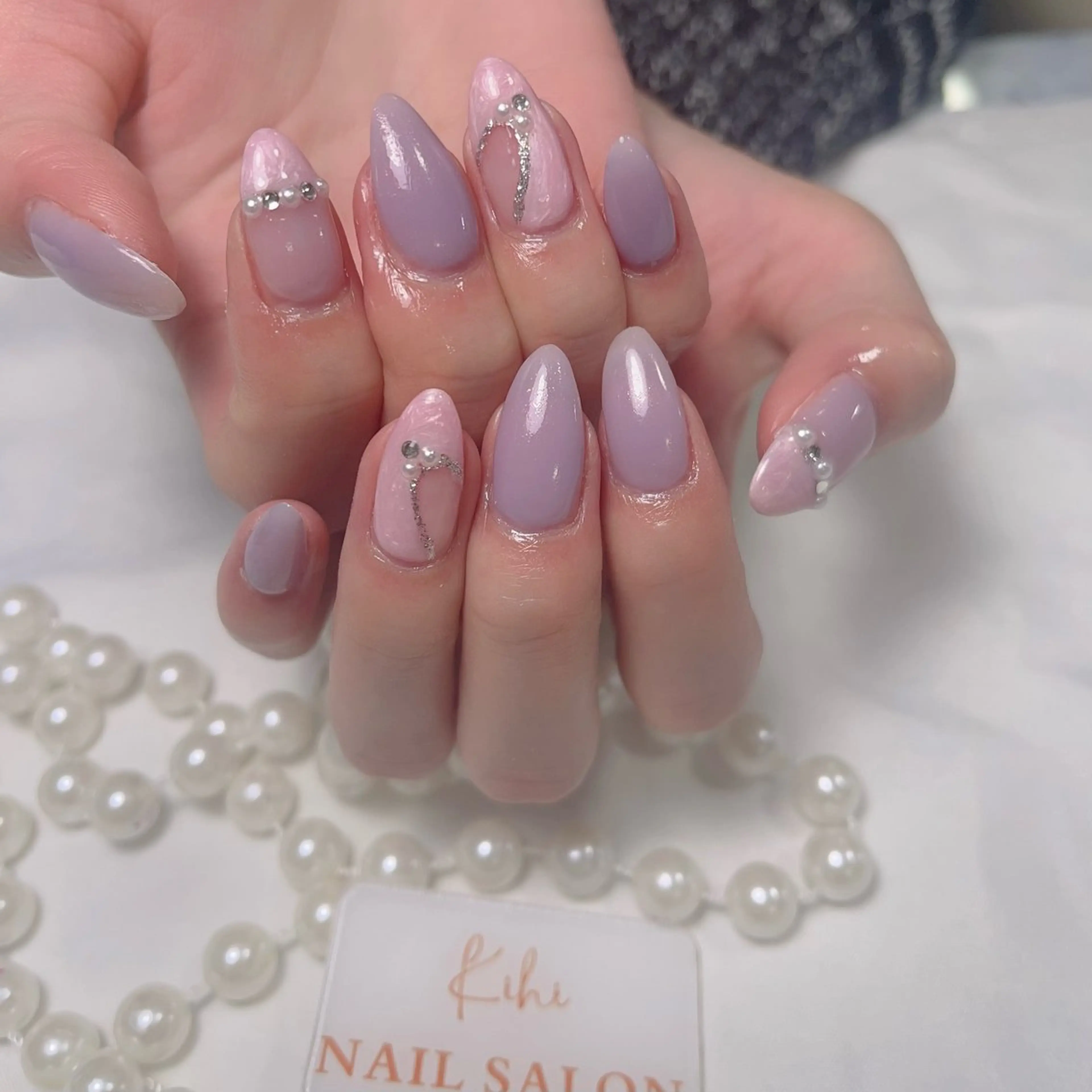 ネイル アートネイル フレンチネイル ジェルネイル グラデーション 韓国ネイル ハンドネイル ハンドケア さくら💮💮 【オフ無料】のネイルデザイン