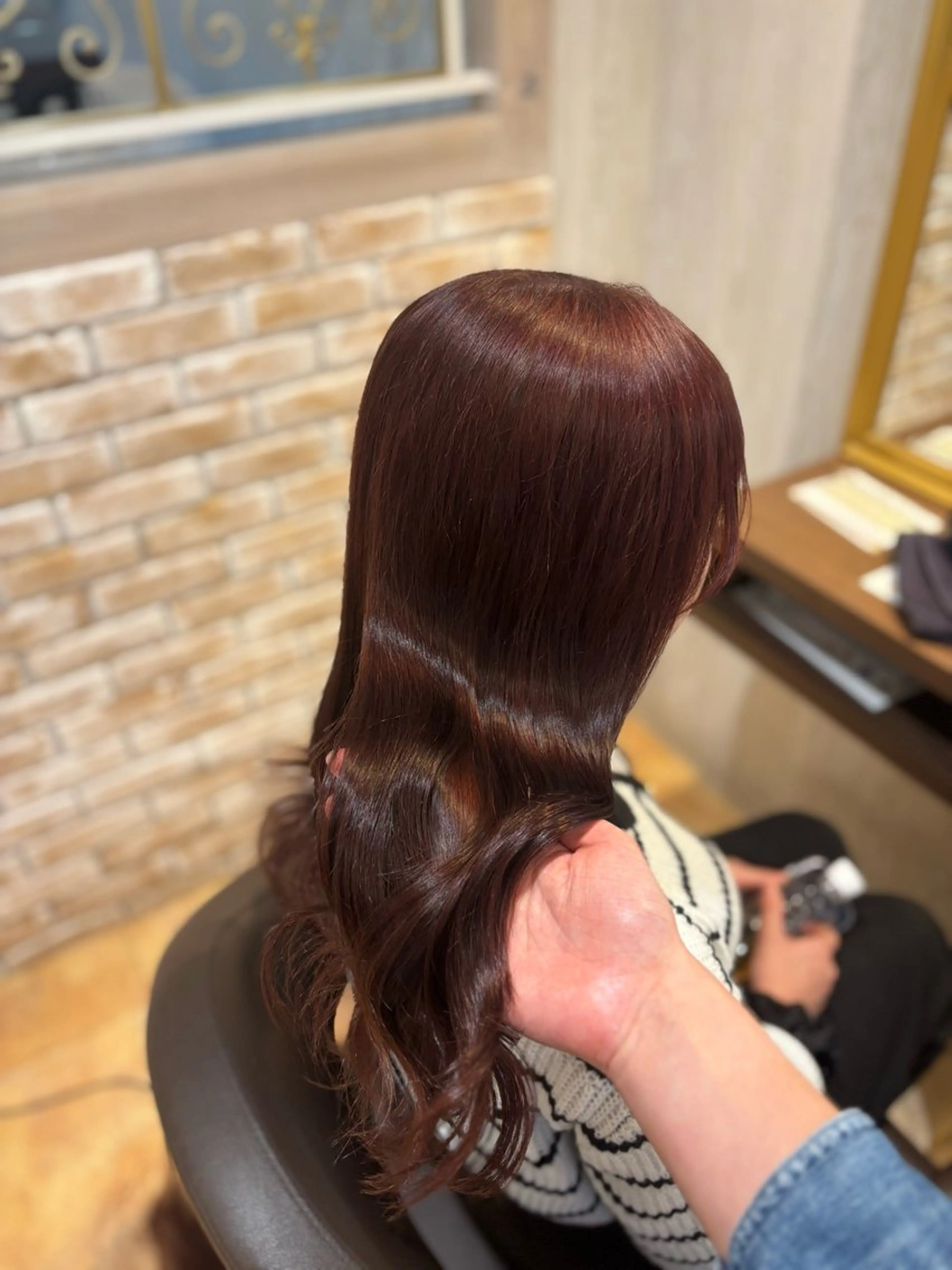 ロング カラー カット ヘアカラー トリートメント yui🥀/ボブ /ブリーチなしカラーのヘアスタイル