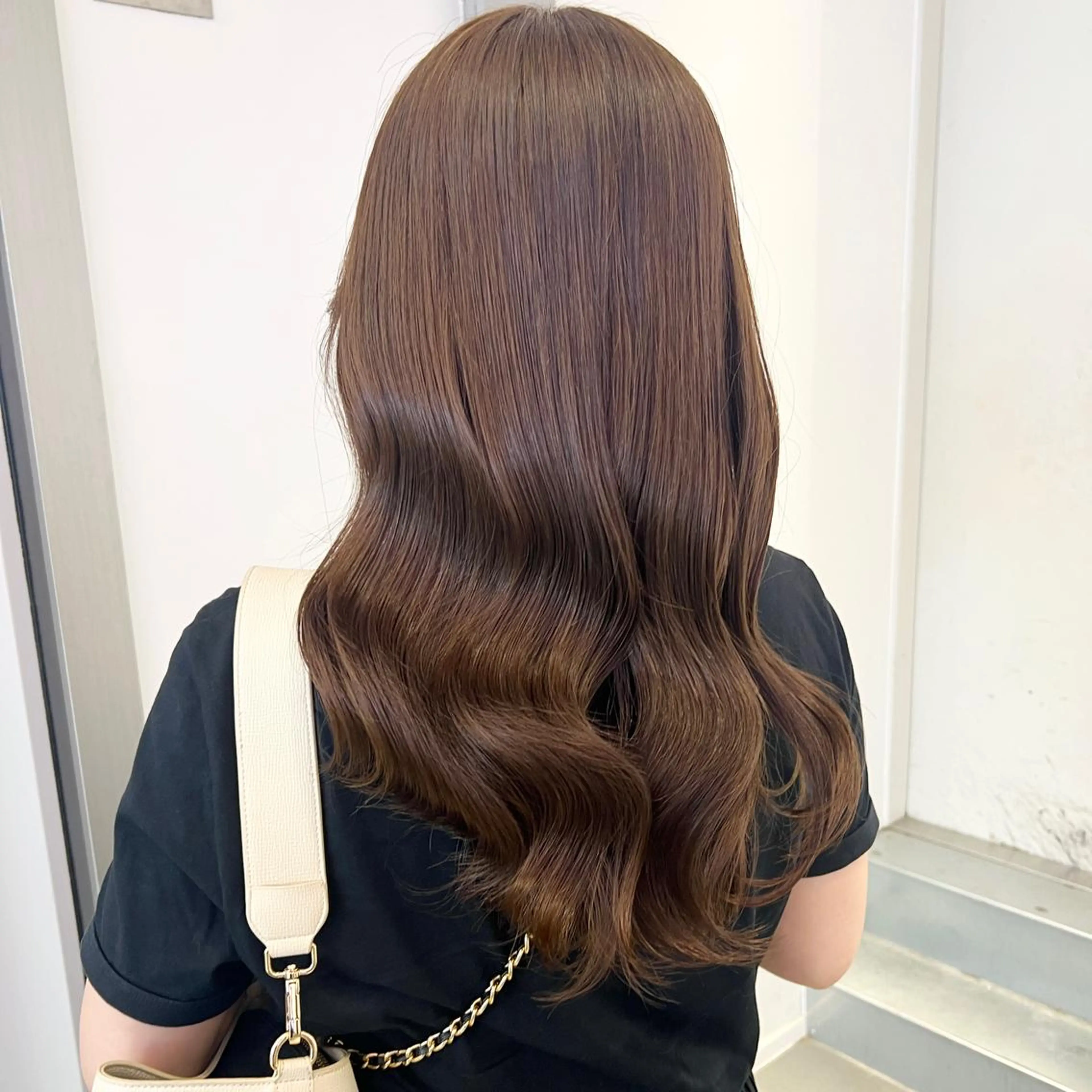 ミディアム カラー ヘアアレンジ ブラウンカラー ショコラブラウン カット ヘアカラー トリートメント ヘアセット 天神レイヤーカット No.1💖マユカのヘアスタイル