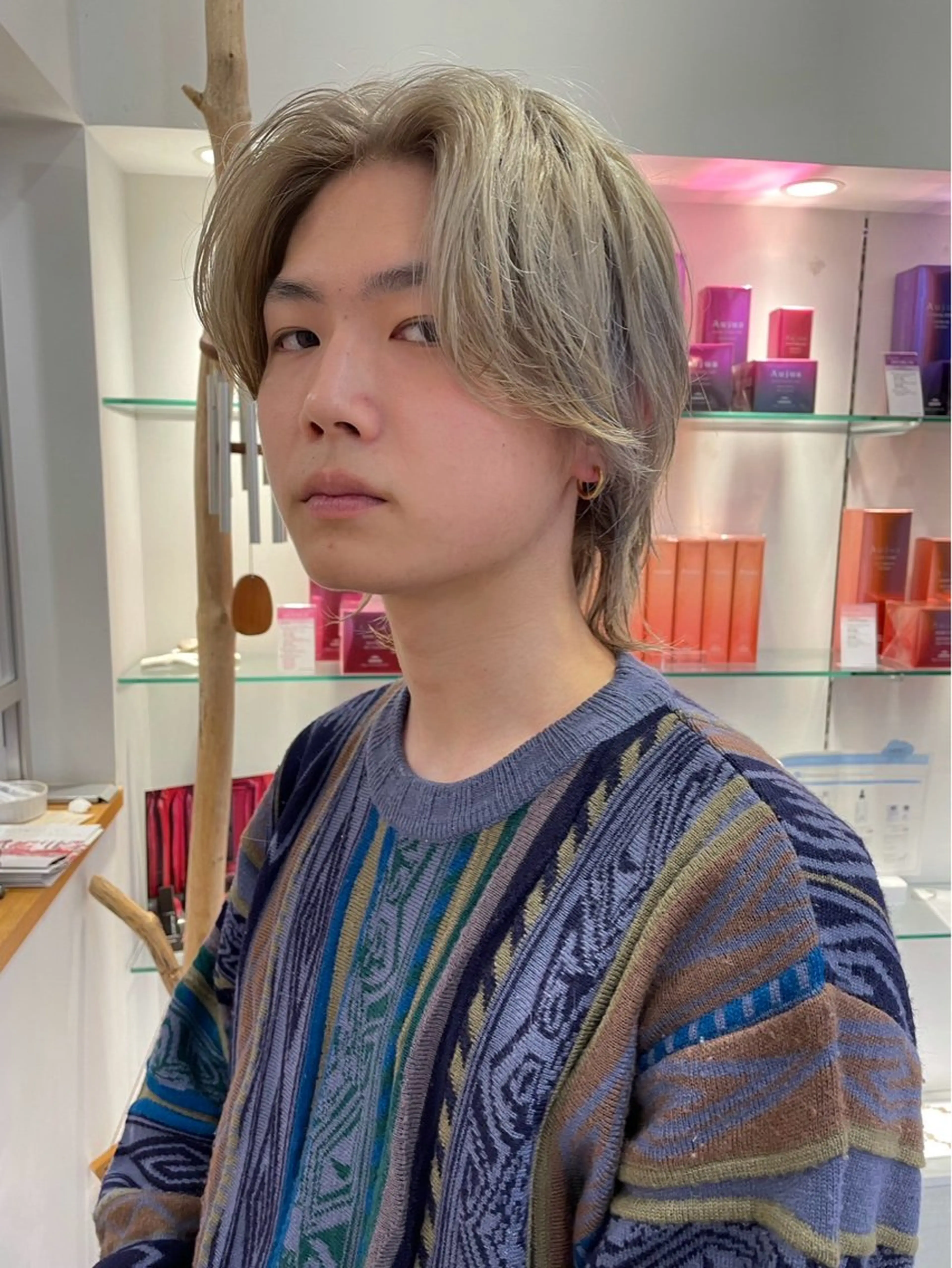 メンズ ヘアカラー 谷澤 貫太のヘアスタイル