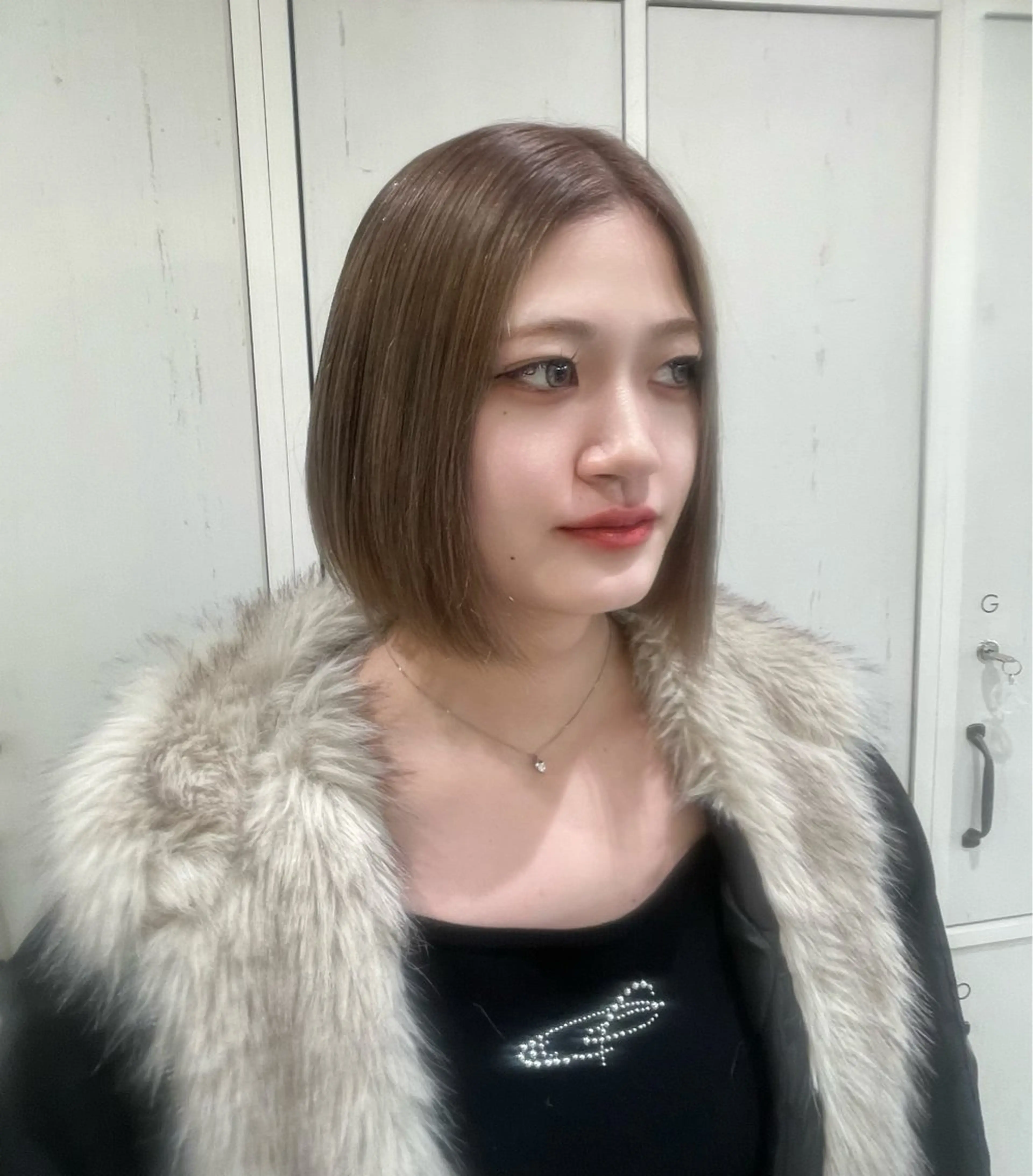 ミディアム カット ヘアカラー momo/エクステ /透明感カラー🎀のヘアスタイル