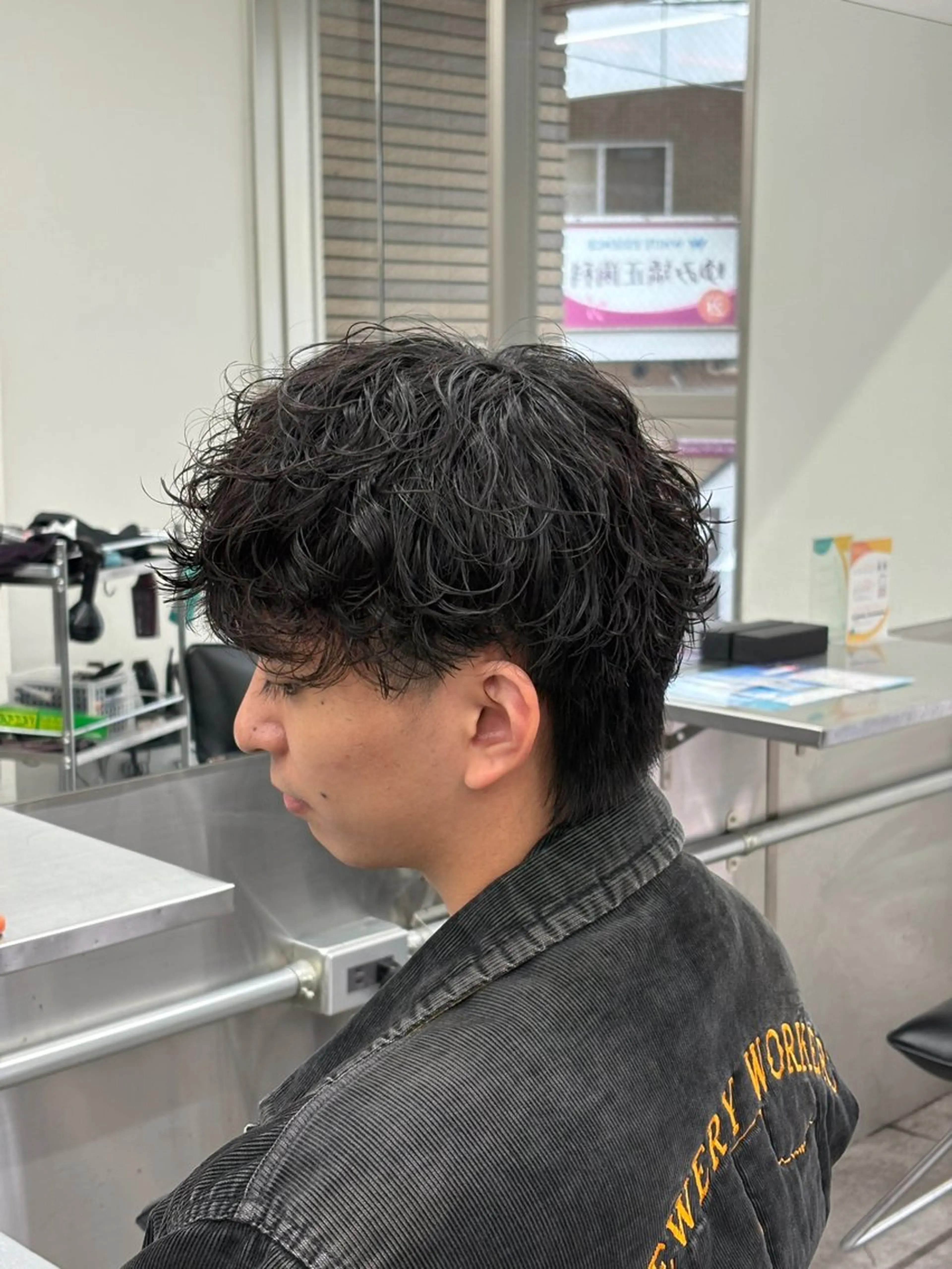 ミディアム カラー パーマ メンズ カット パーマ トリートメント ヘアセット メンズパーマ特化 🔥韓国ヘア職人🔥のヘアスタイル