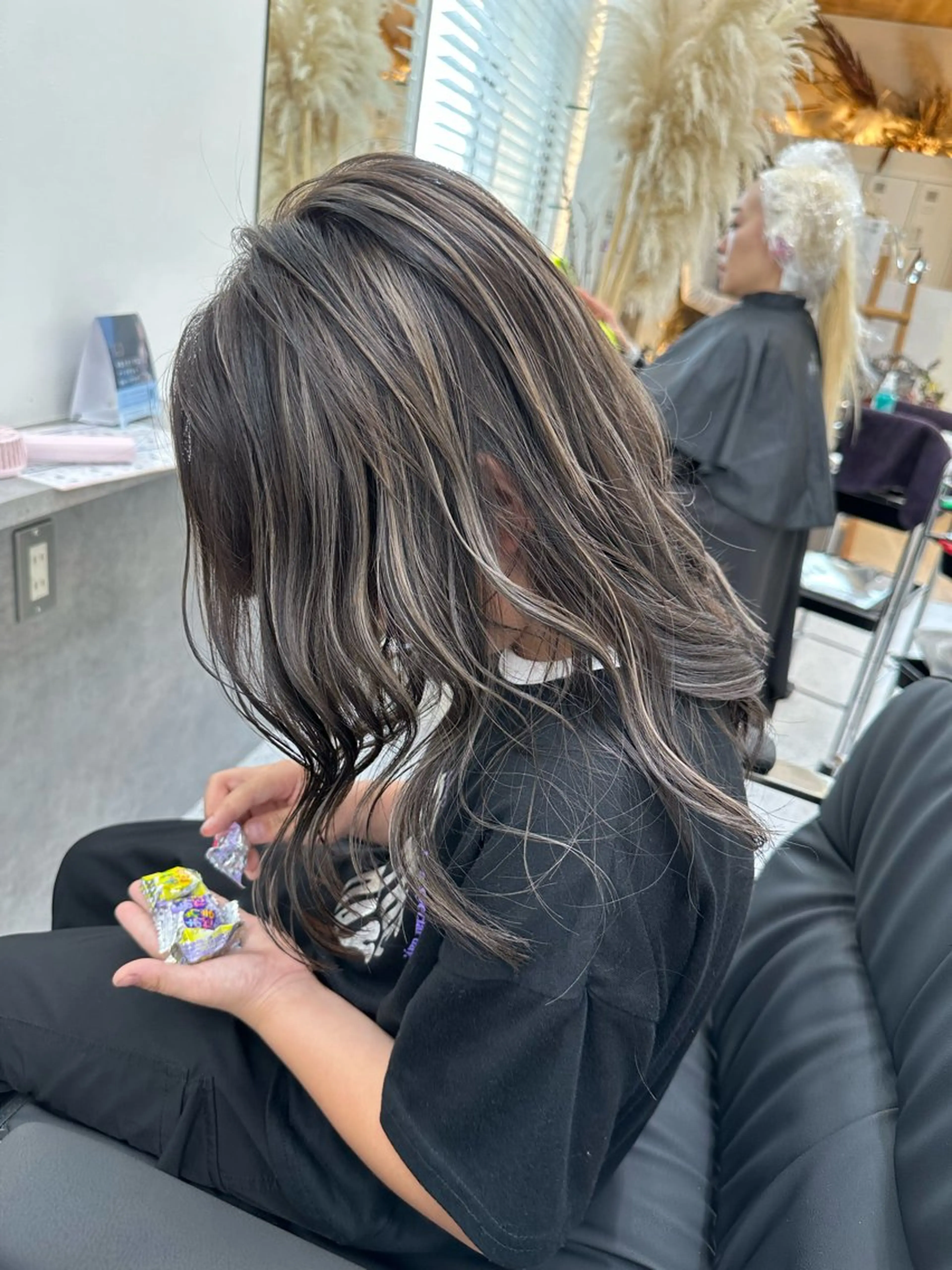 セミロング カラー ヘアアレンジ 久米 治仁のヘアスタイル