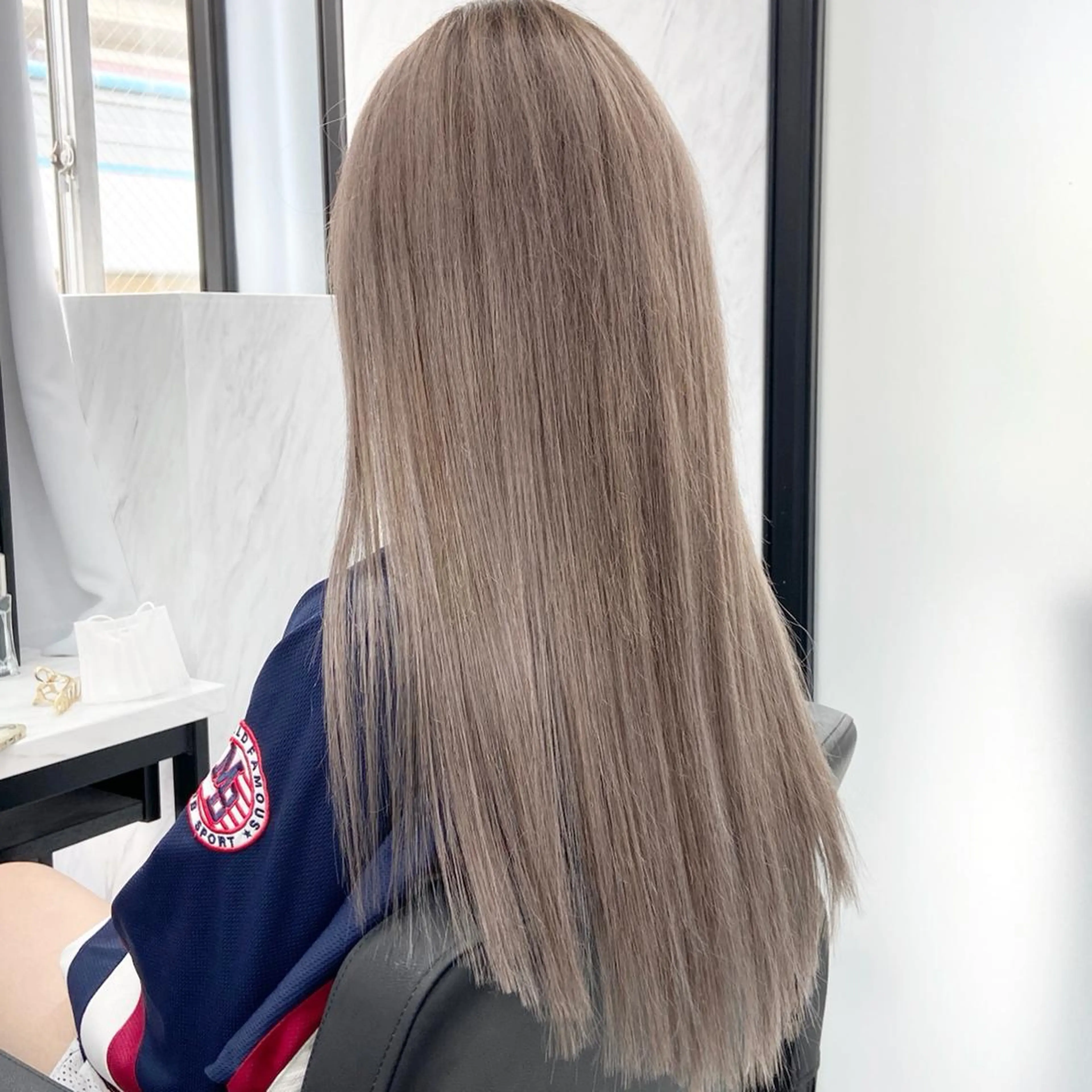 ロング カラー ハイトーンカラー ミルボンAujua認定サロン Ria  OSAKA 梅田所属・メンズ特化/ マンツーマン/Ryuのヘアスタイル