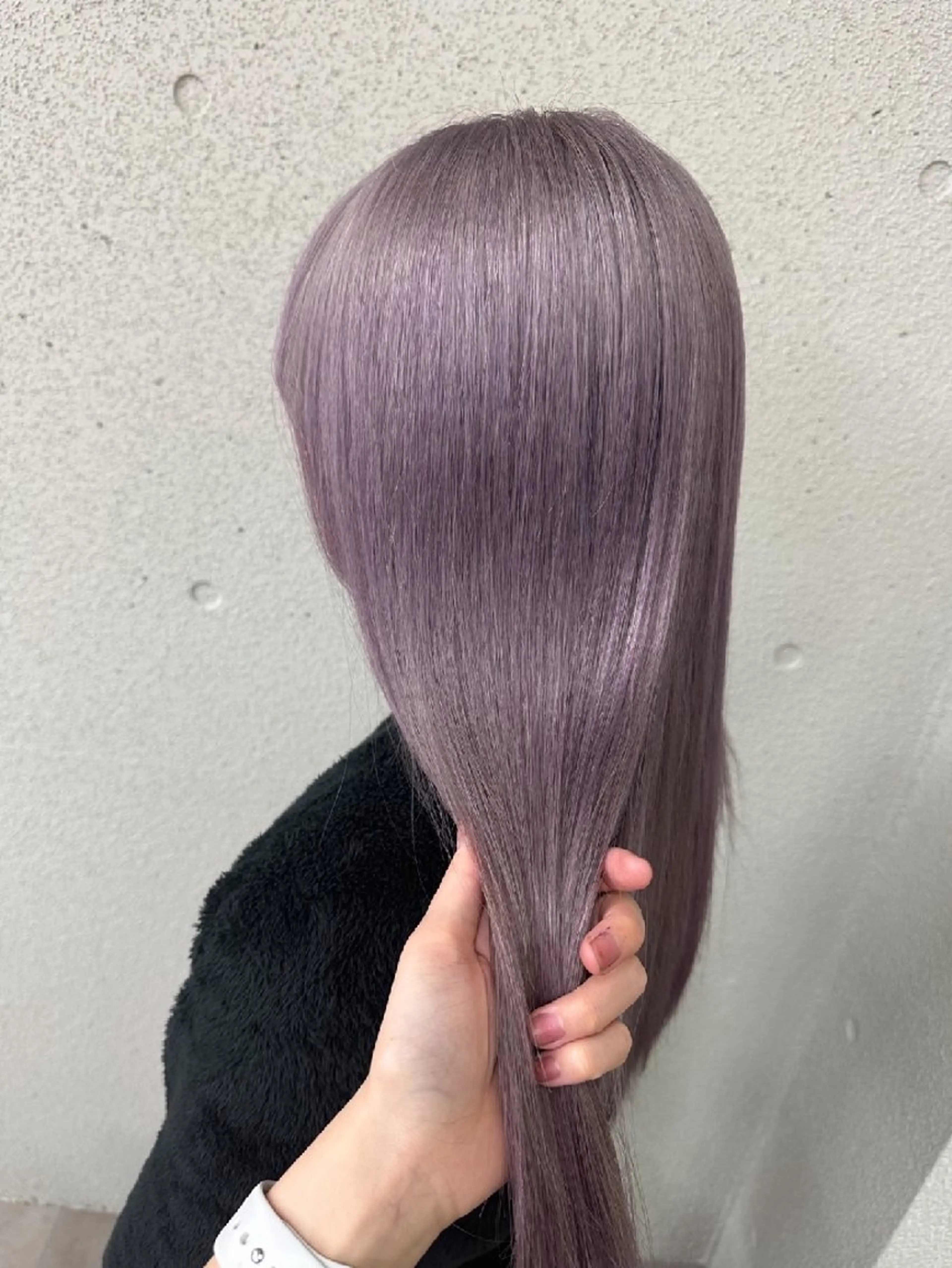 ロング カラー ラベンダーカラー ラベンダーグレー ヘアカラー IPPO アカデミーのヘアスタイル