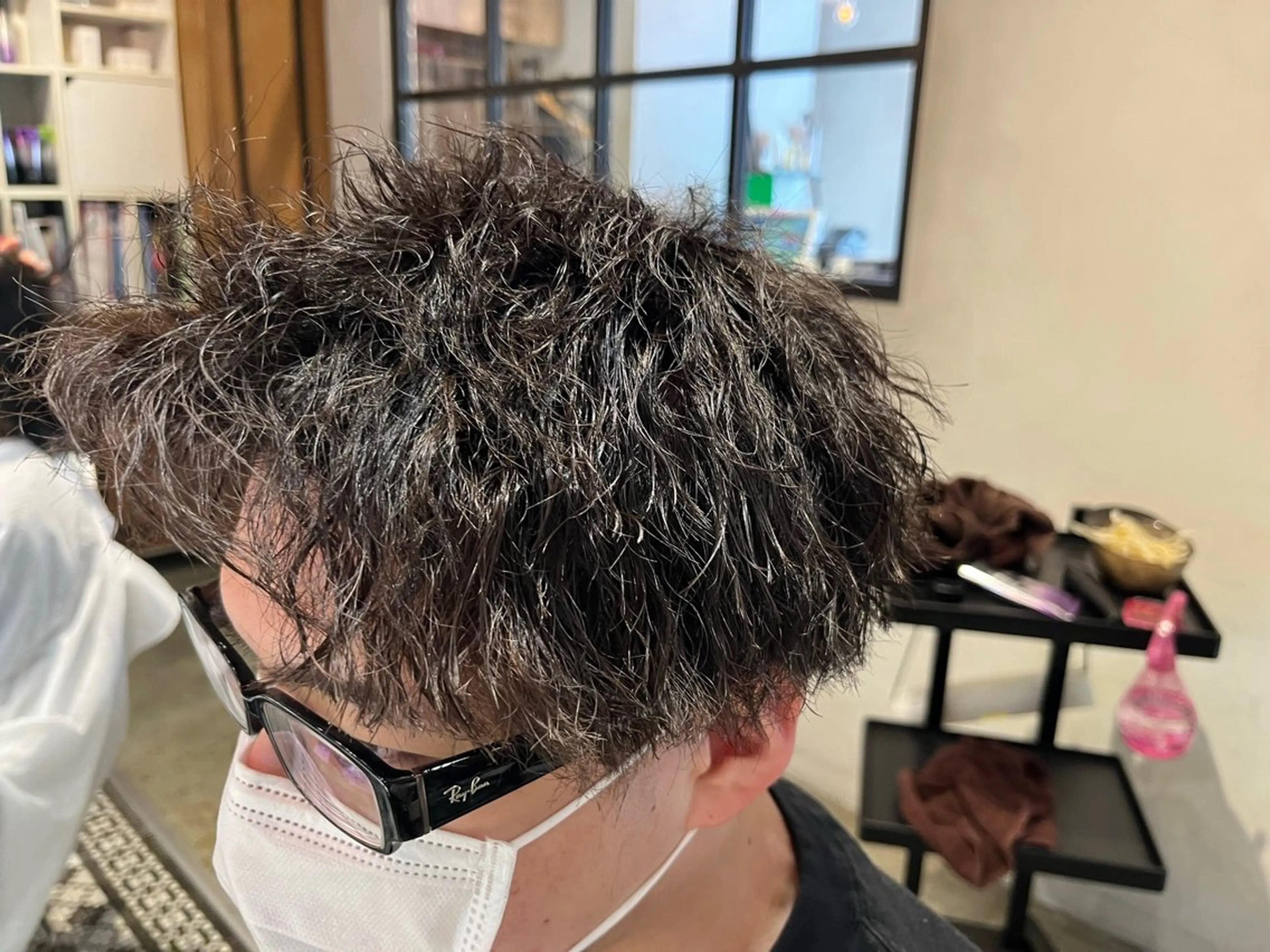 パーマ メンズ 永島 諒のヘアスタイル