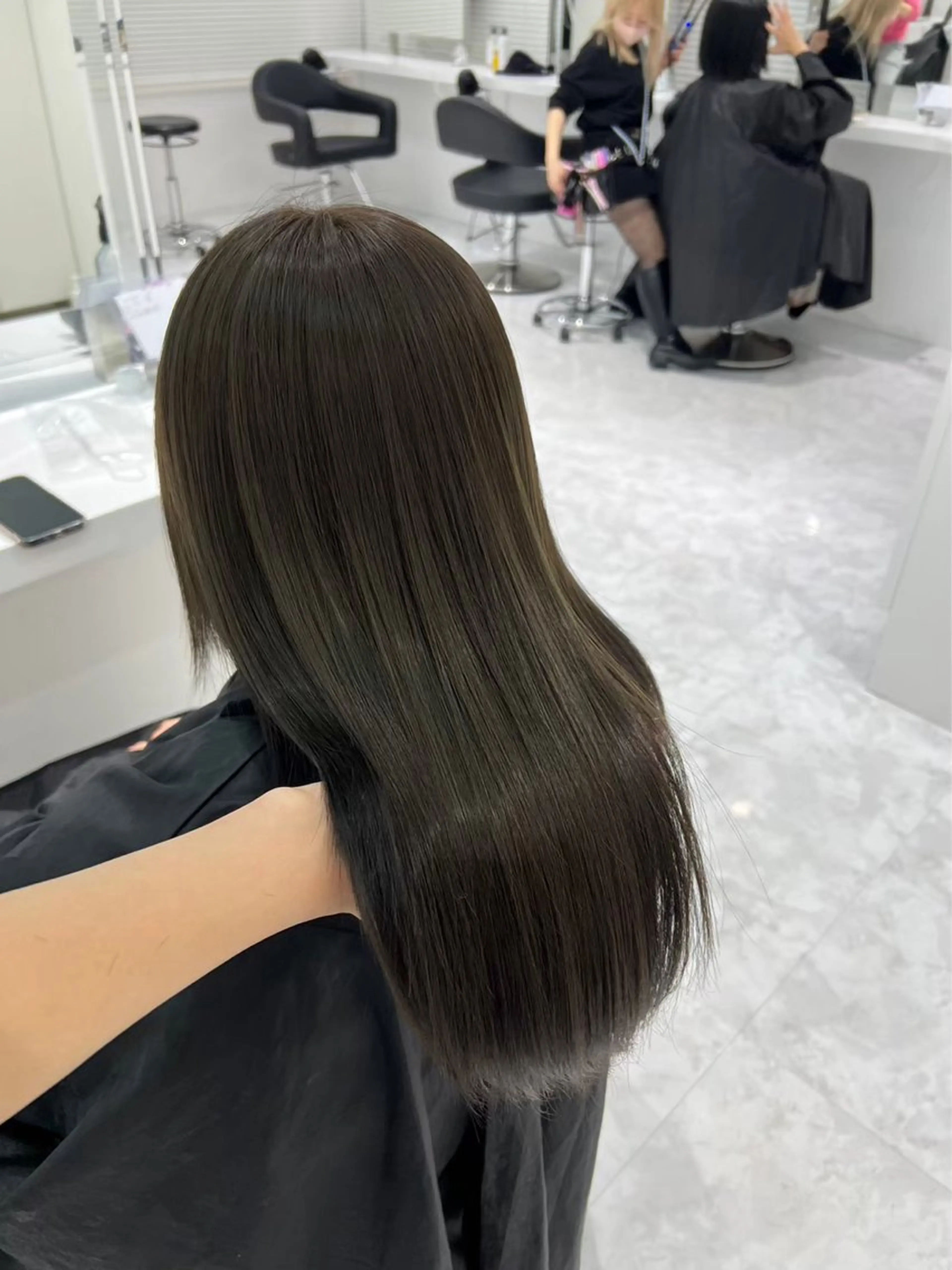 ロング カラー ヘアアレンジ ブリーチ ブリーチなしカラー 髪質改善 🫧モテる💗ダメー ジレスハイトーン🫧のヘアスタイル